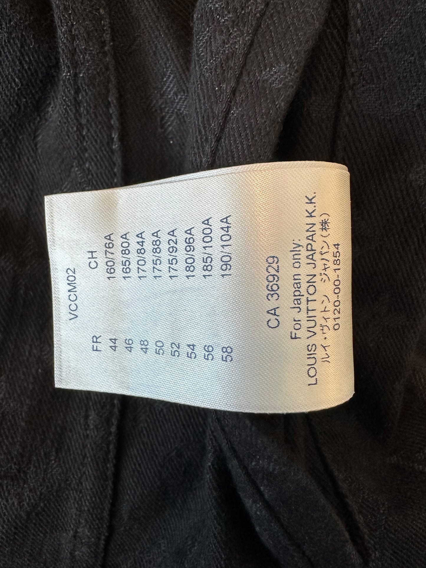 Louis Vuitton Black Monogram Denim Jacket