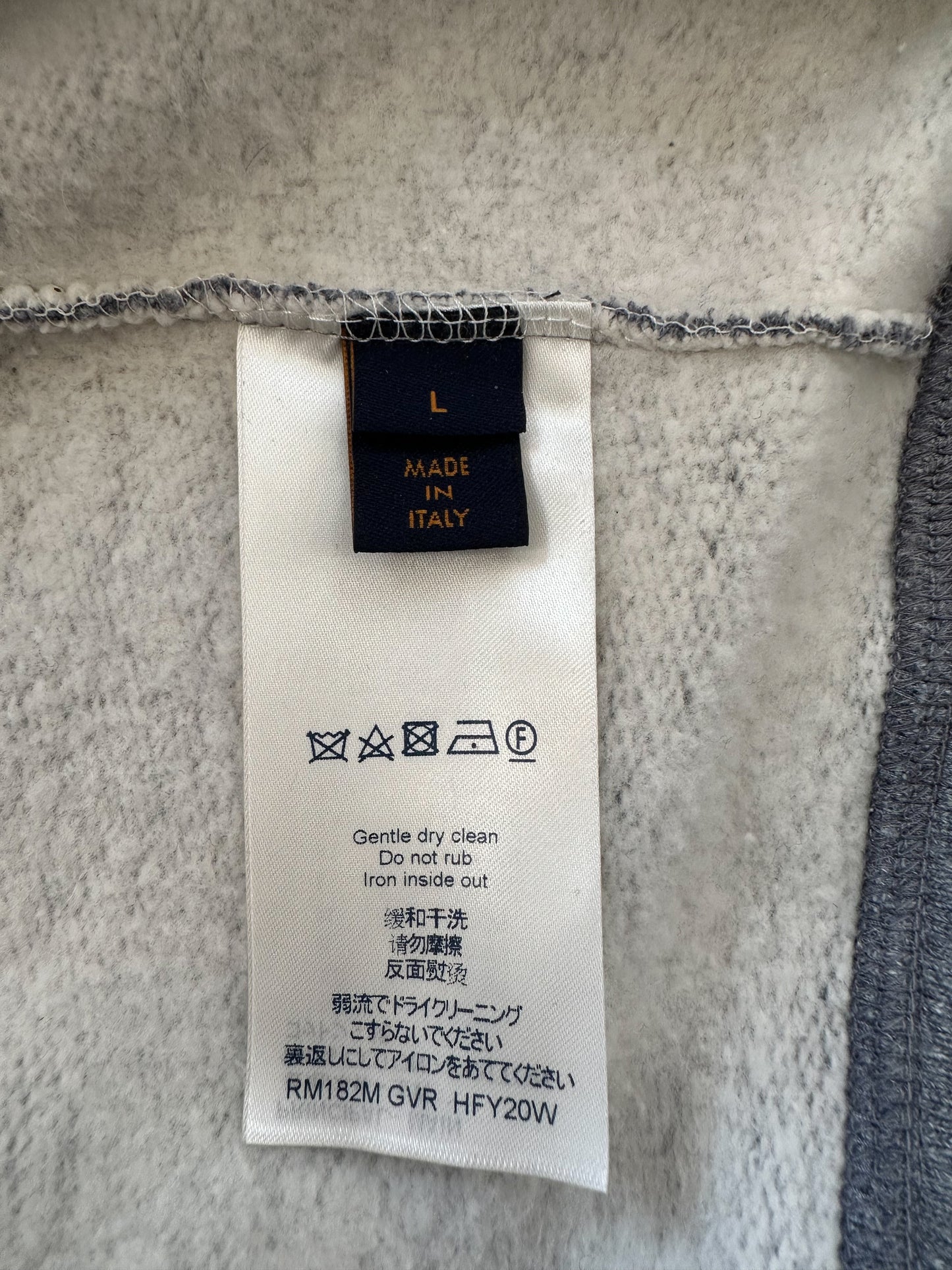 Louis Vuitton Grey & Pink Upside Down Sweater