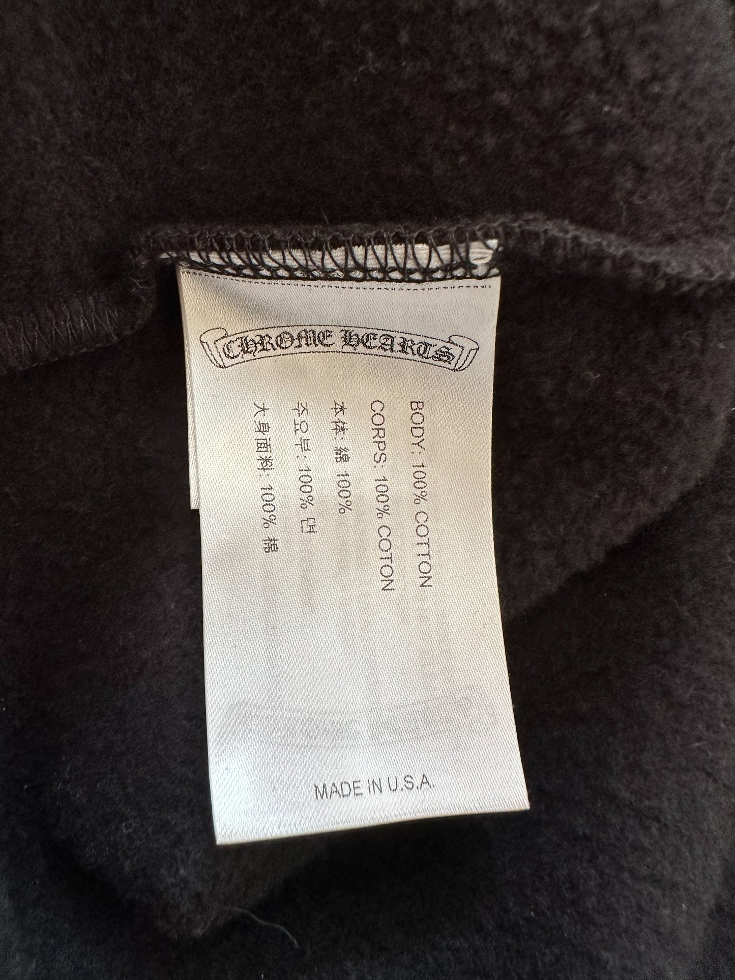 Chrome Hearts Black Multicolor Cross Hoodie
