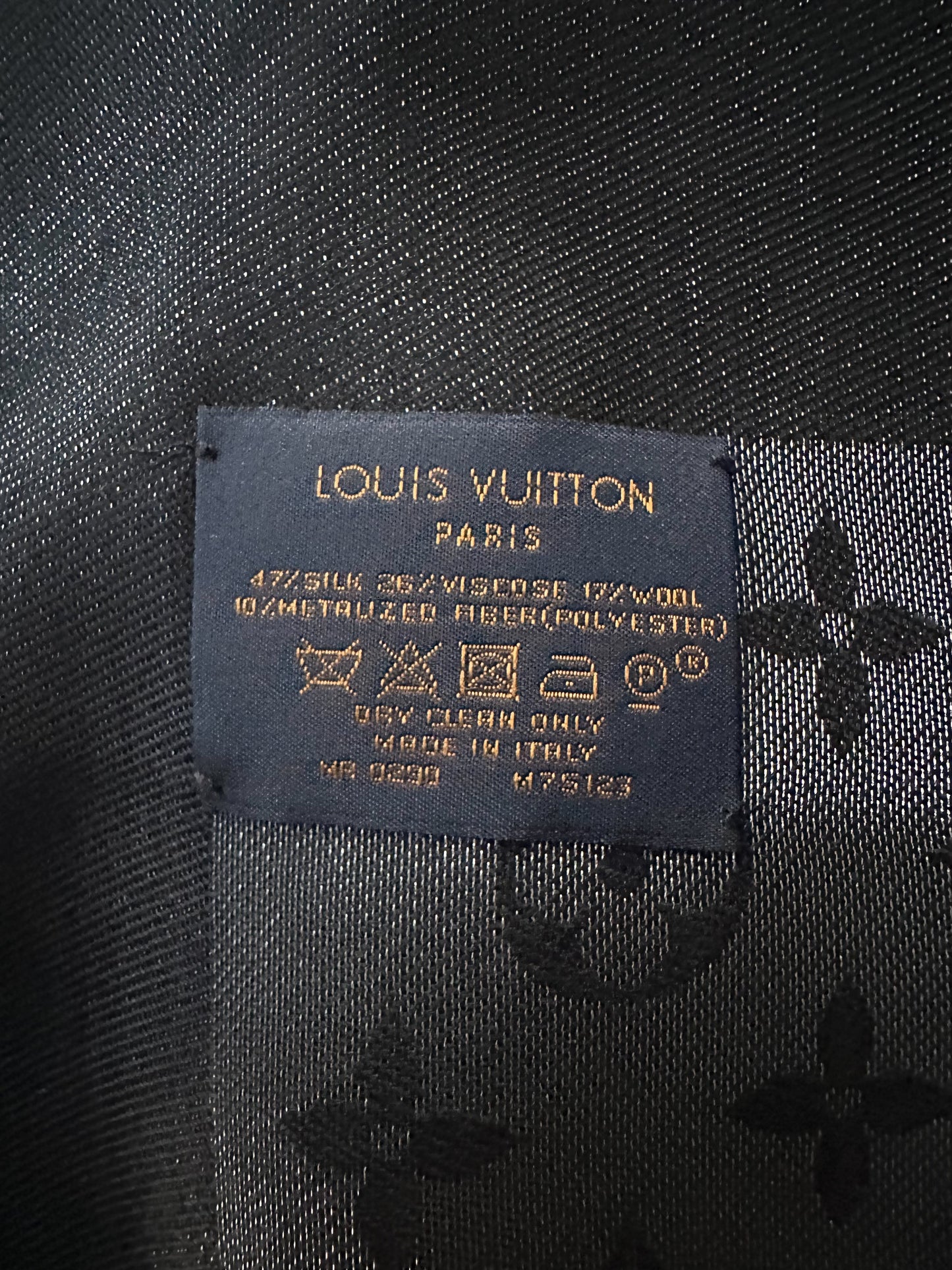 Louis Vuitton Grey Monogram Blanket Shawl