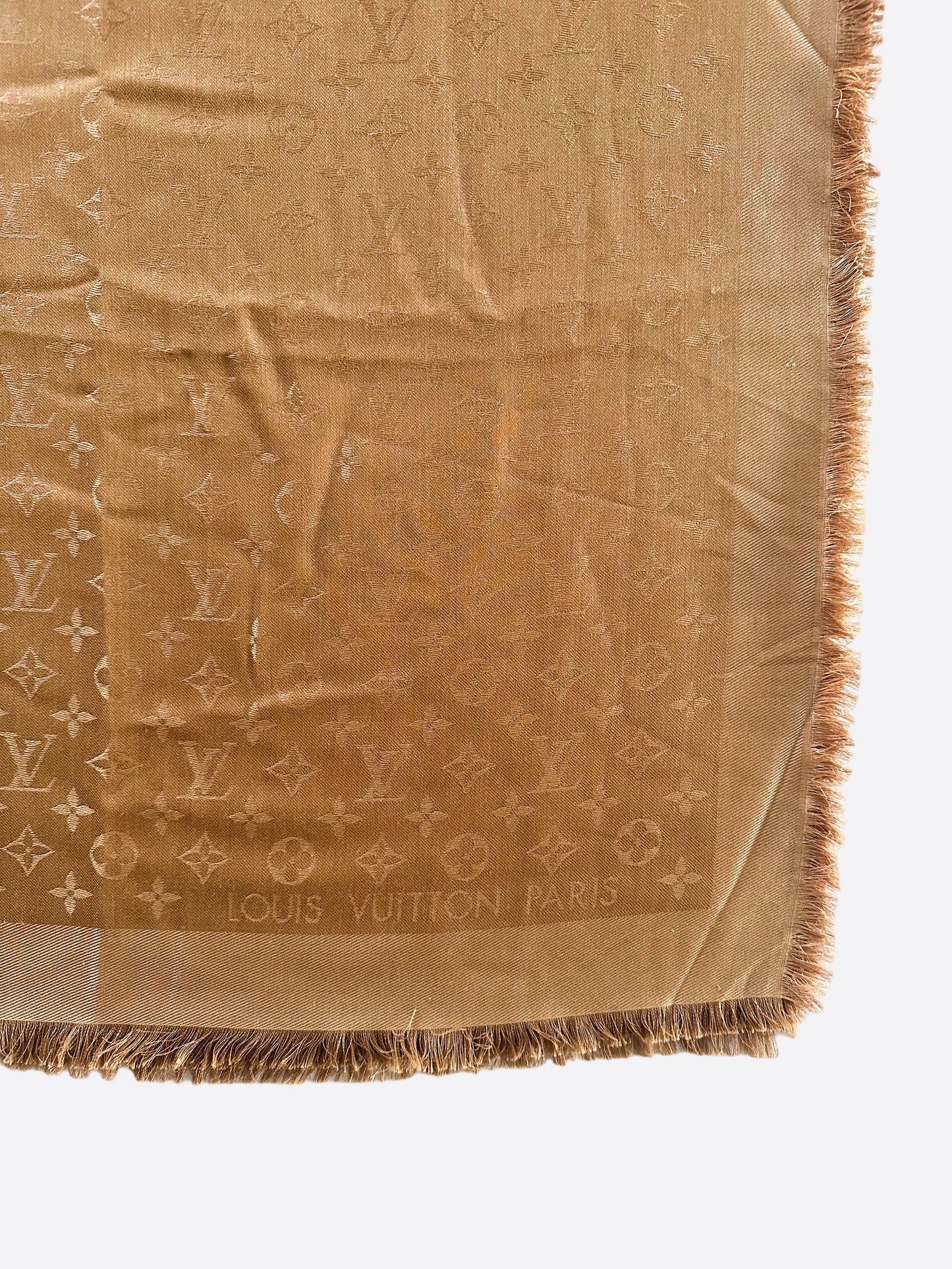 Louis Vuitton Caramel Monogram Blanket Shawl