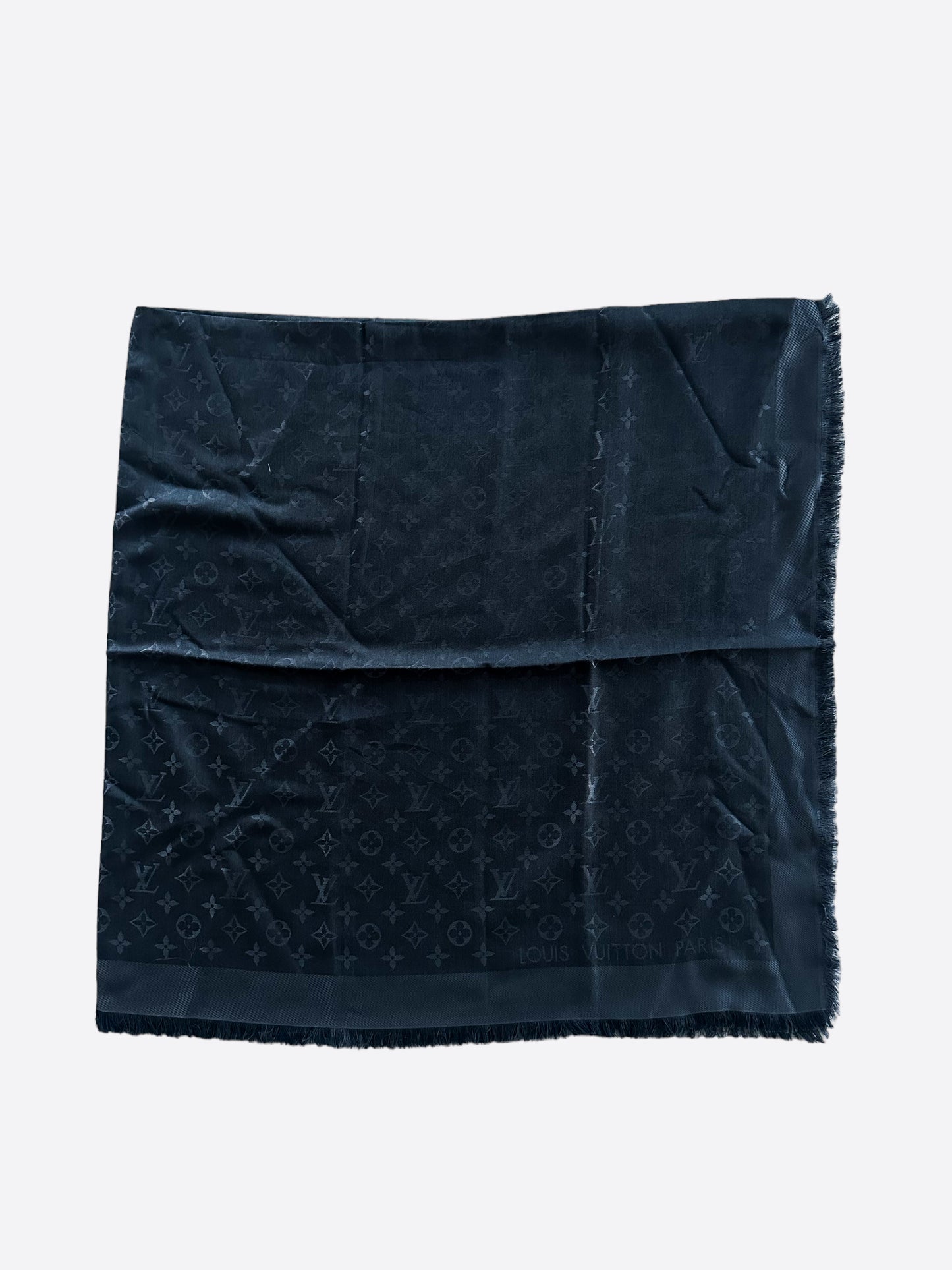 Louis Vuitton Black Monogram Blanket Shawl