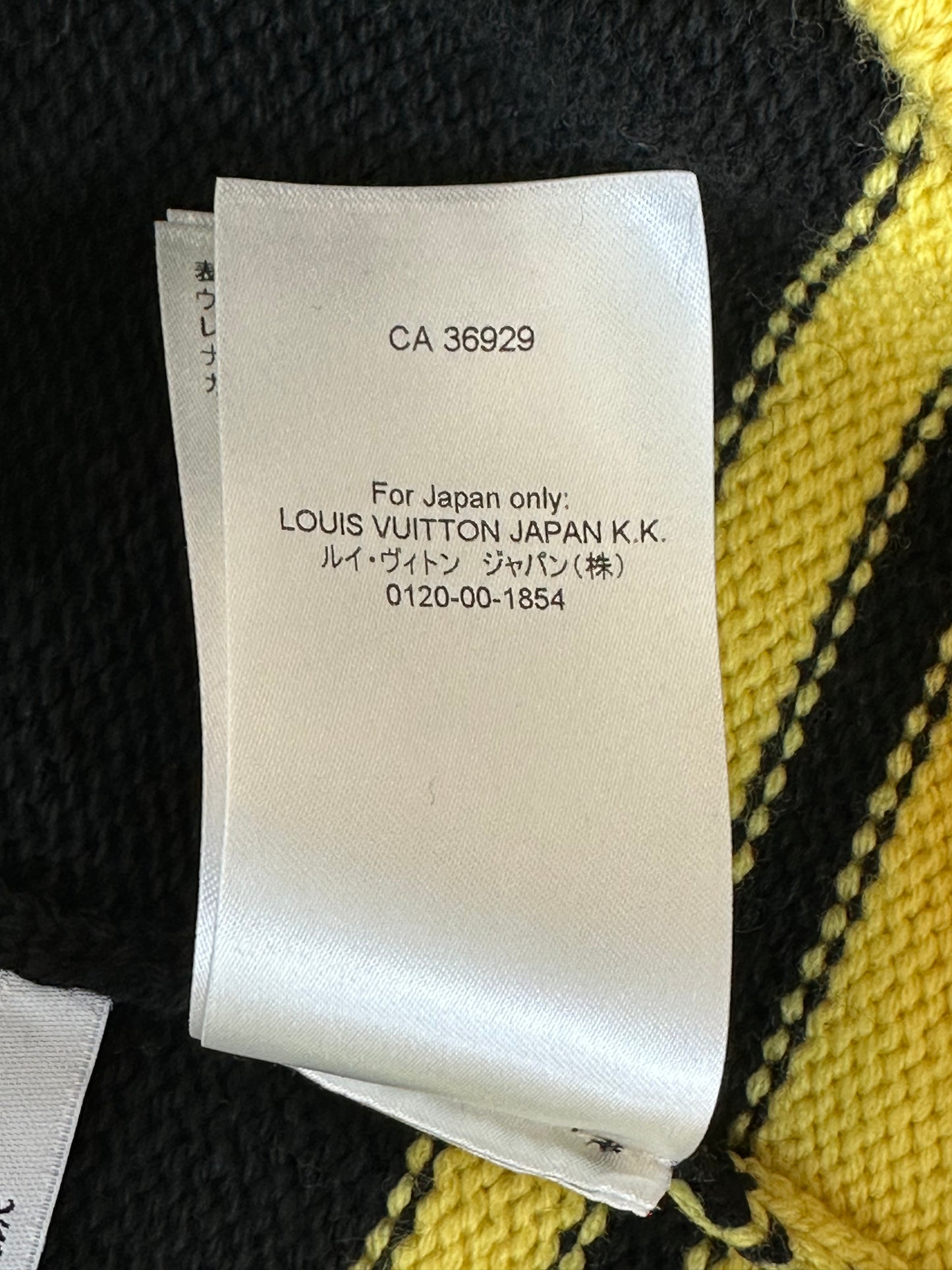Louis Vuitton Black & Yellow Knit Jersey