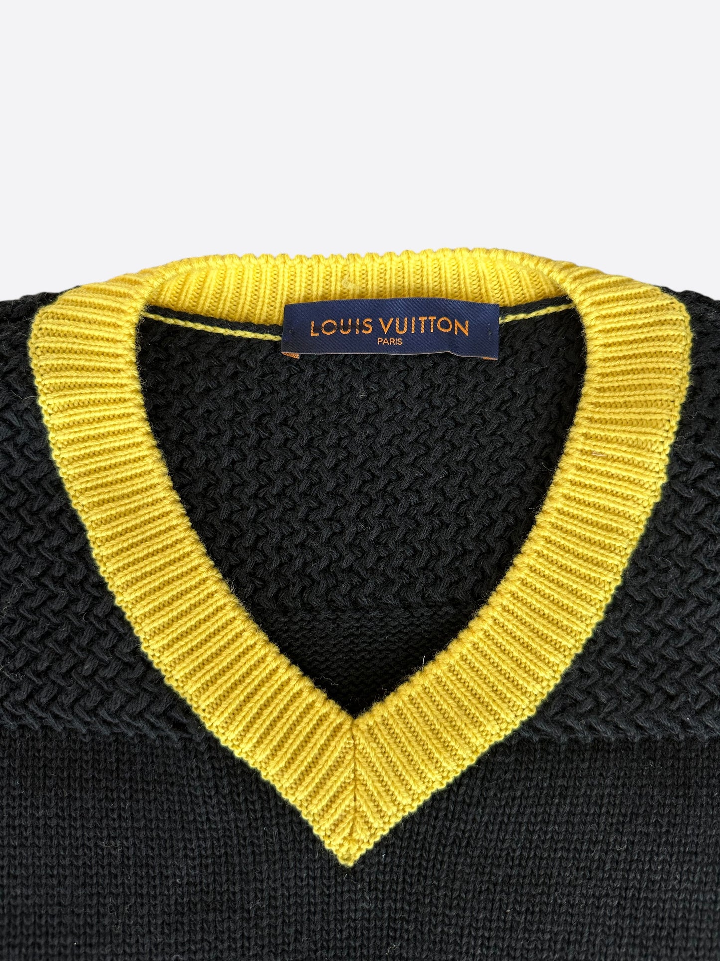 Louis Vuitton Black & Yellow Knit Jersey