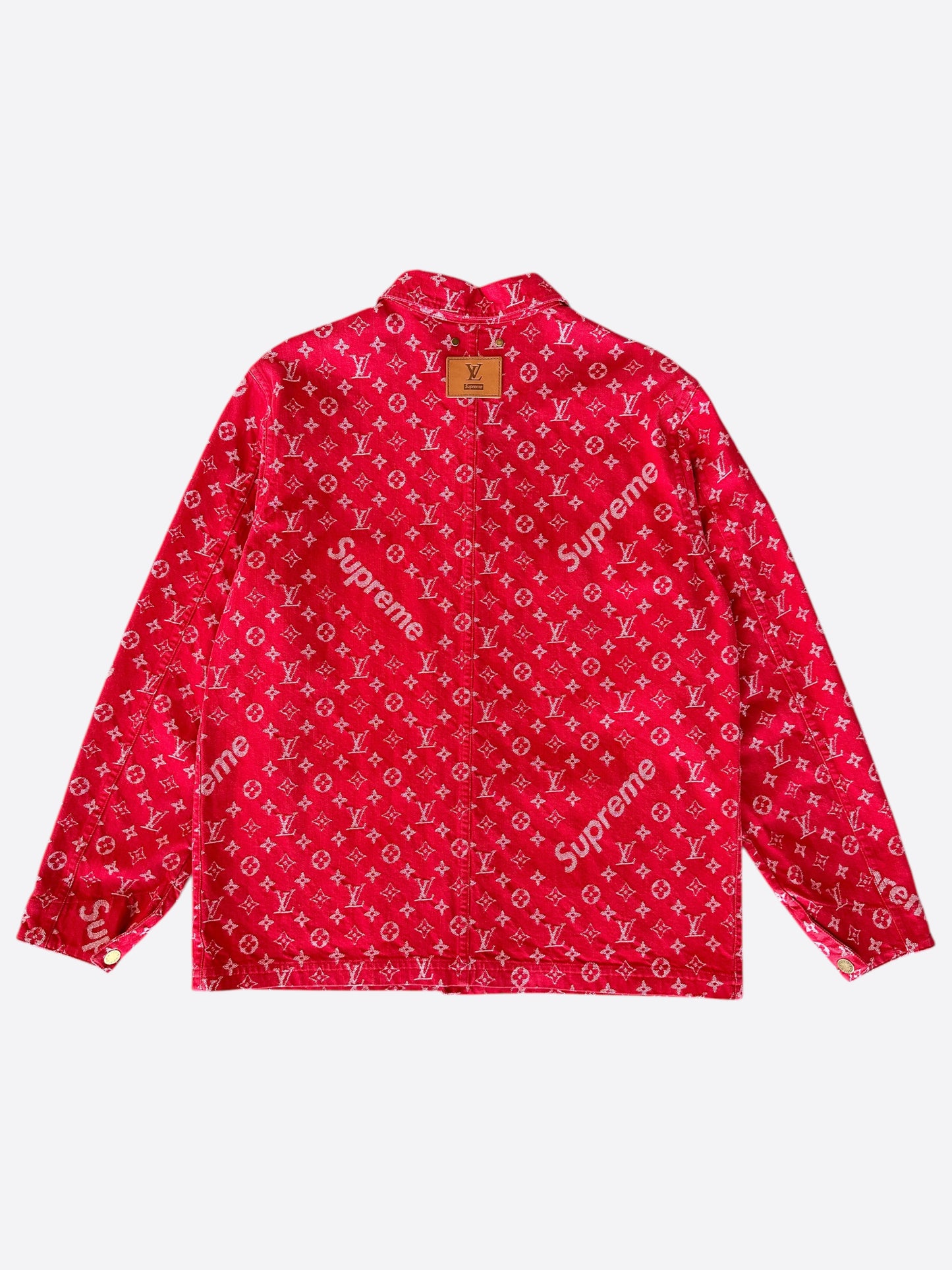 Louis Vuitton Supreme Red Monogram Chore Jacket 1/1