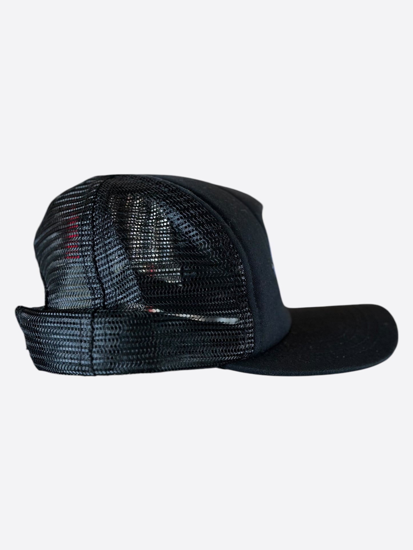 Chrome Hearts Matty Boy Black & Blue Chomper Trucker Hat