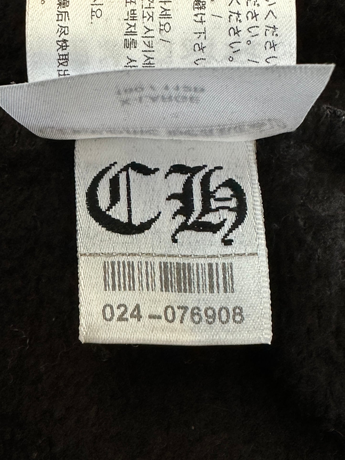 Chrome Hearts Black & White Script Print Hoodie