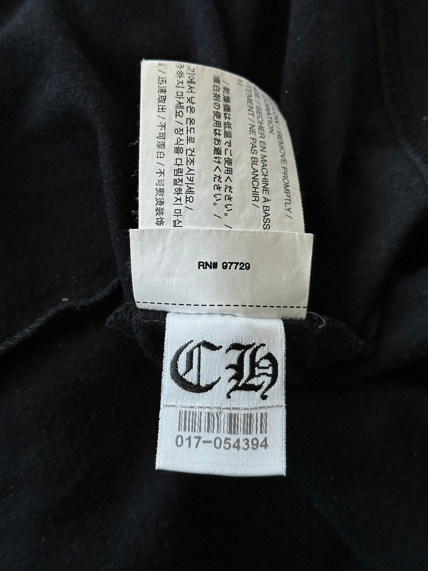 Chrome Hearts Black & Red Horseshoe Logo T-Shirt