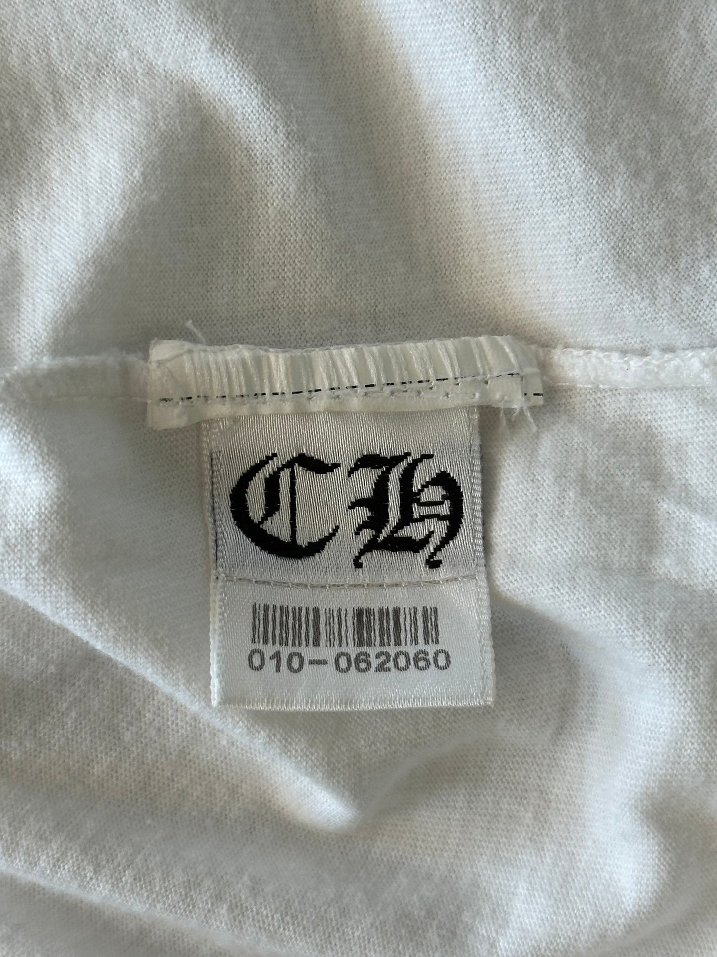 Chrome Hearts White & Black Horseshoe Logo T-Shirt