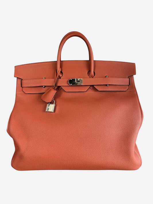 Hermes Red Togo HAC Birkin 50