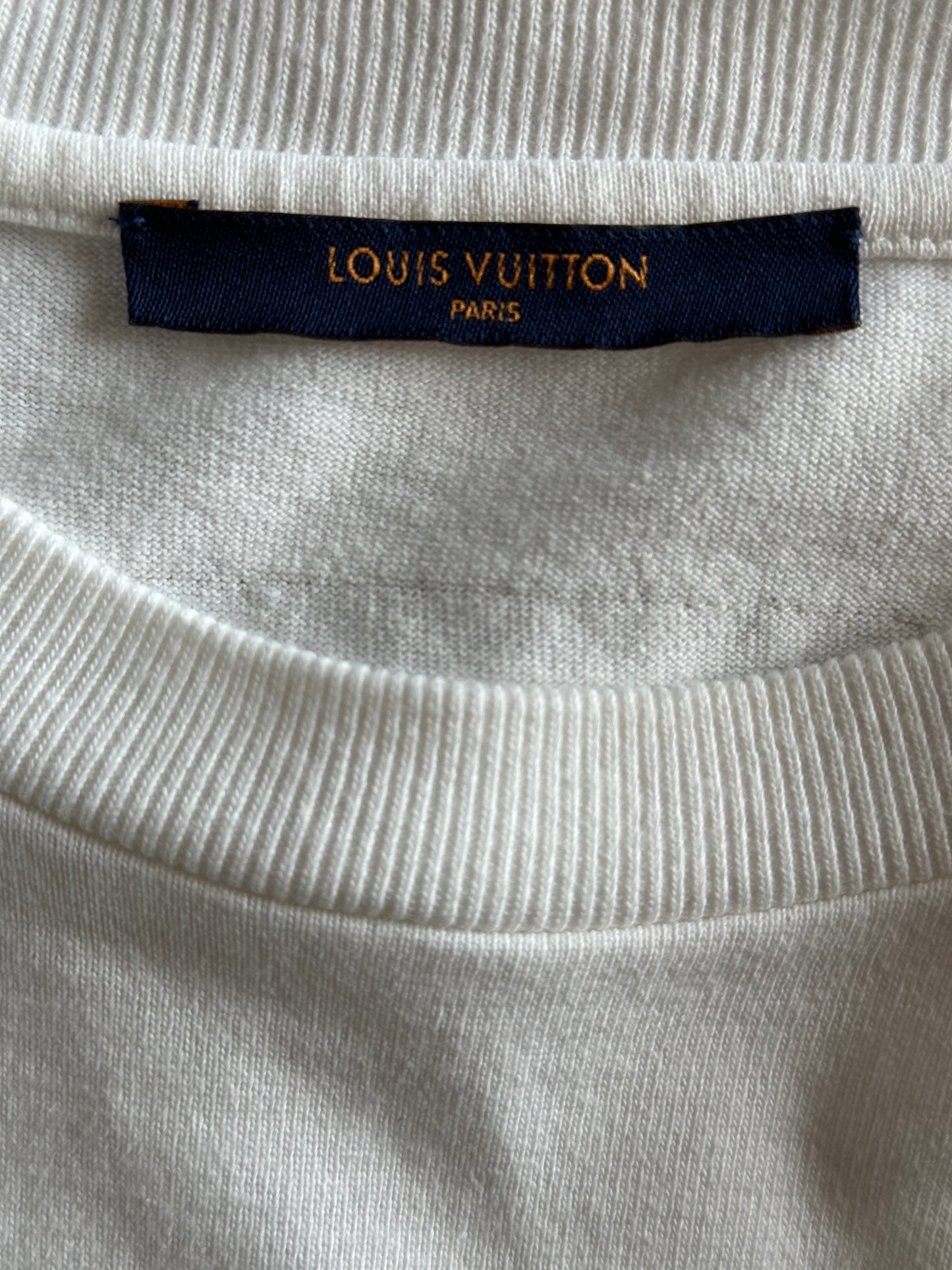 Louis Vuitton White Staples T-Shirt