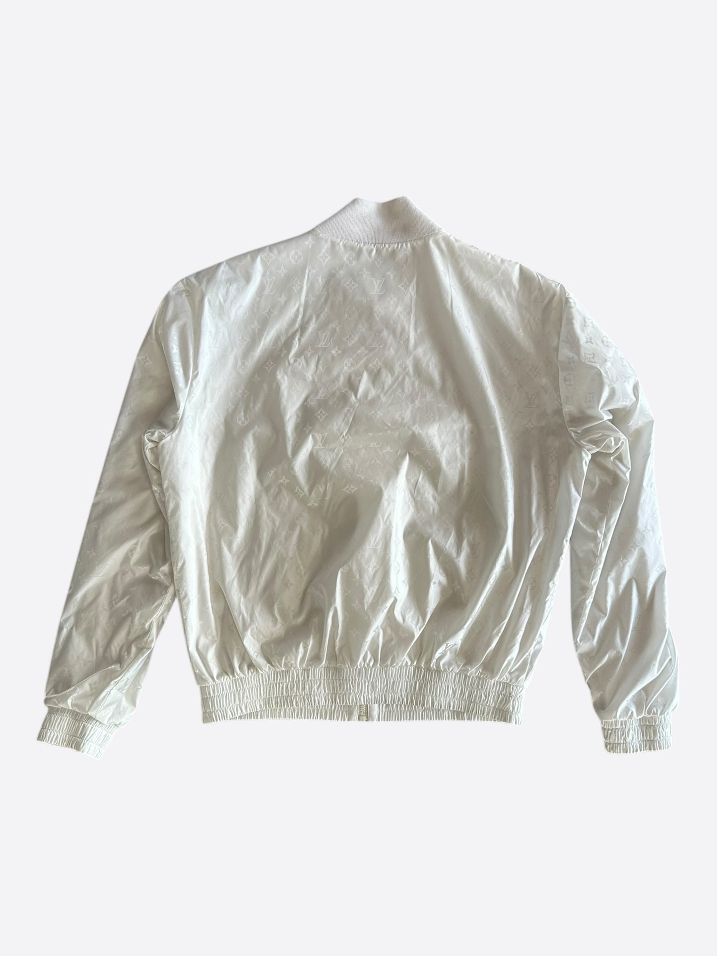 Louis Vuitton White Monogram Reversible Bomber Jacket