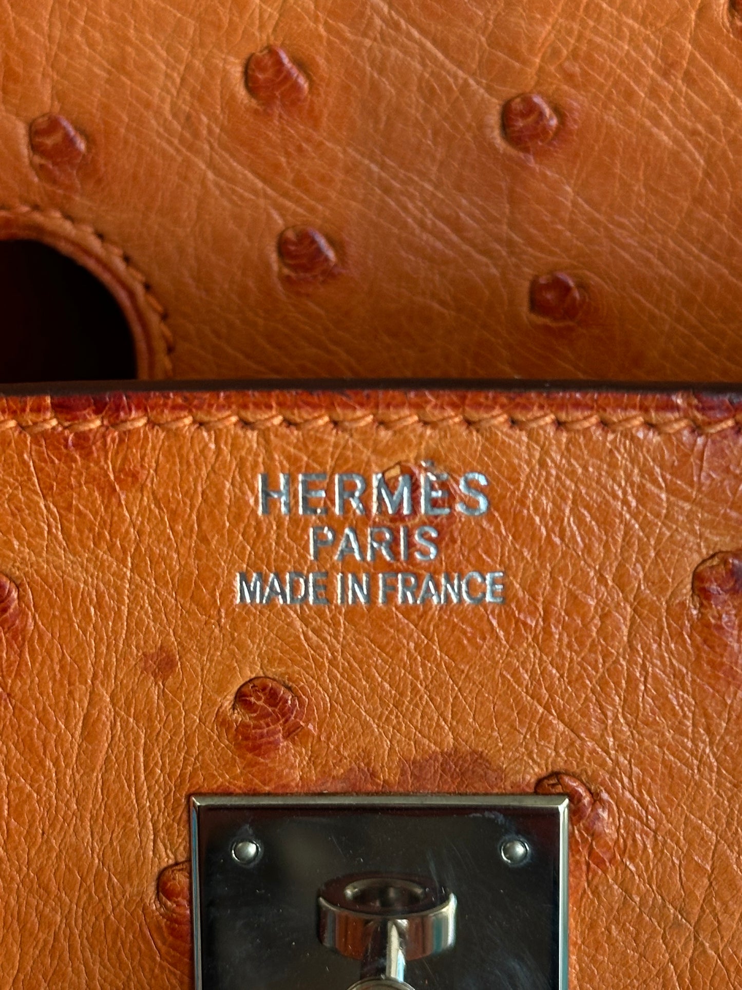 Hermes Brown Ostrich Birkin 35
