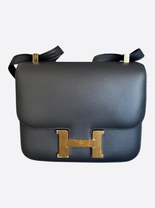 Hermes Dark Navy Epsom Constance 24