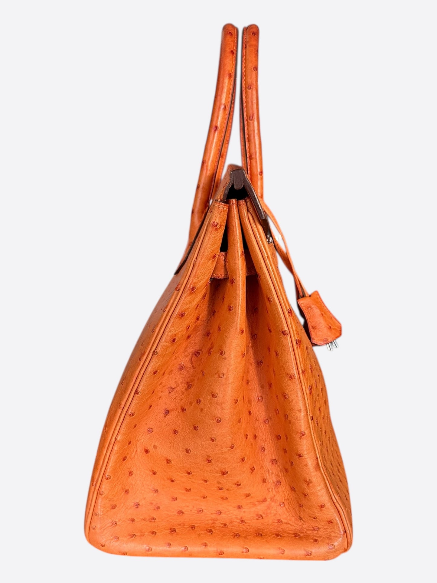 Hermes Brown Ostrich Birkin 35