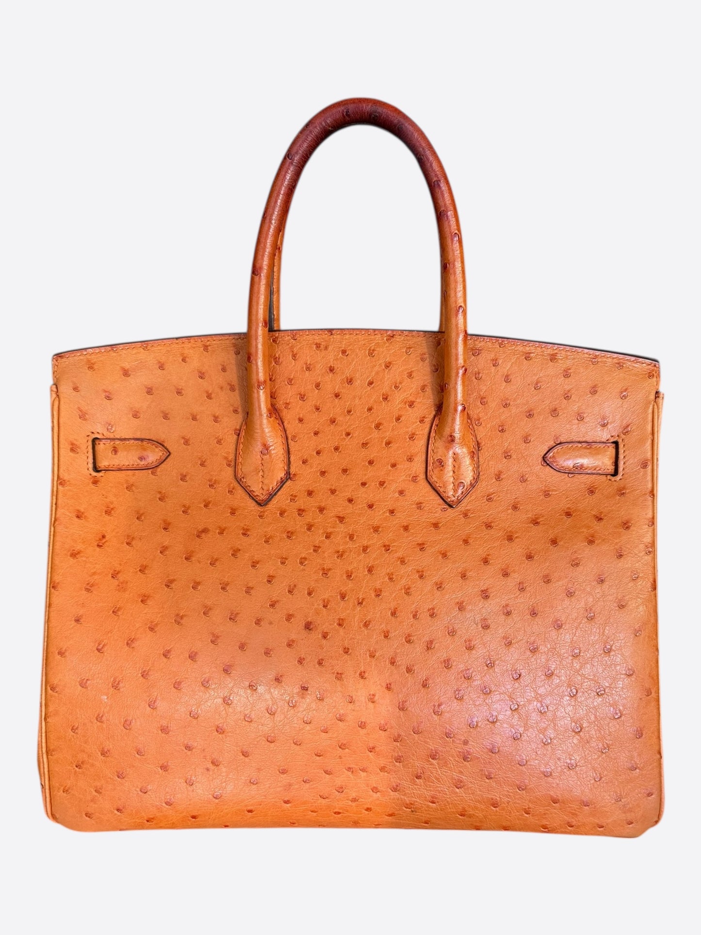 Hermes Brown Ostrich Birkin 35
