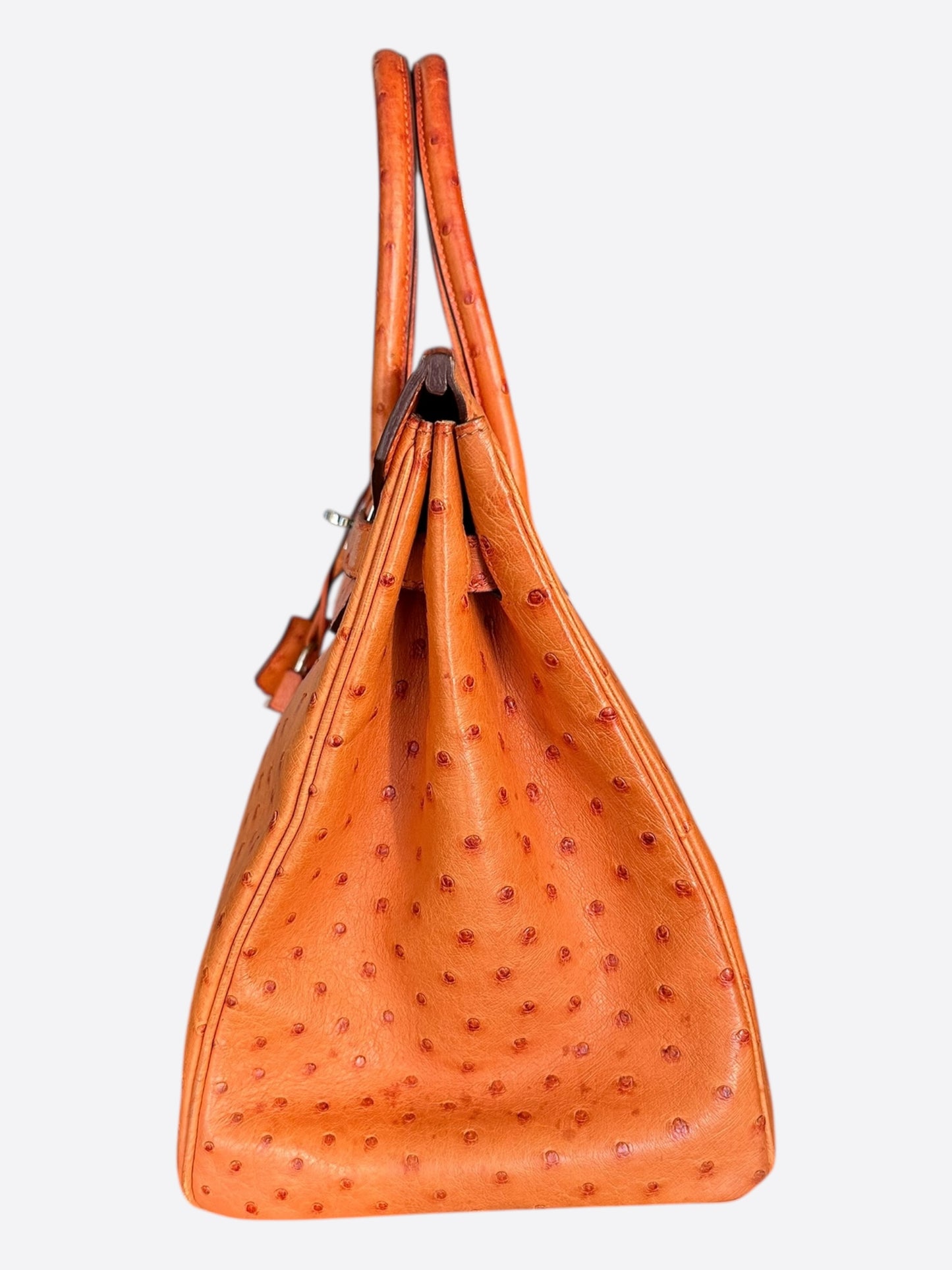 Hermes Brown Ostrich Birkin 35