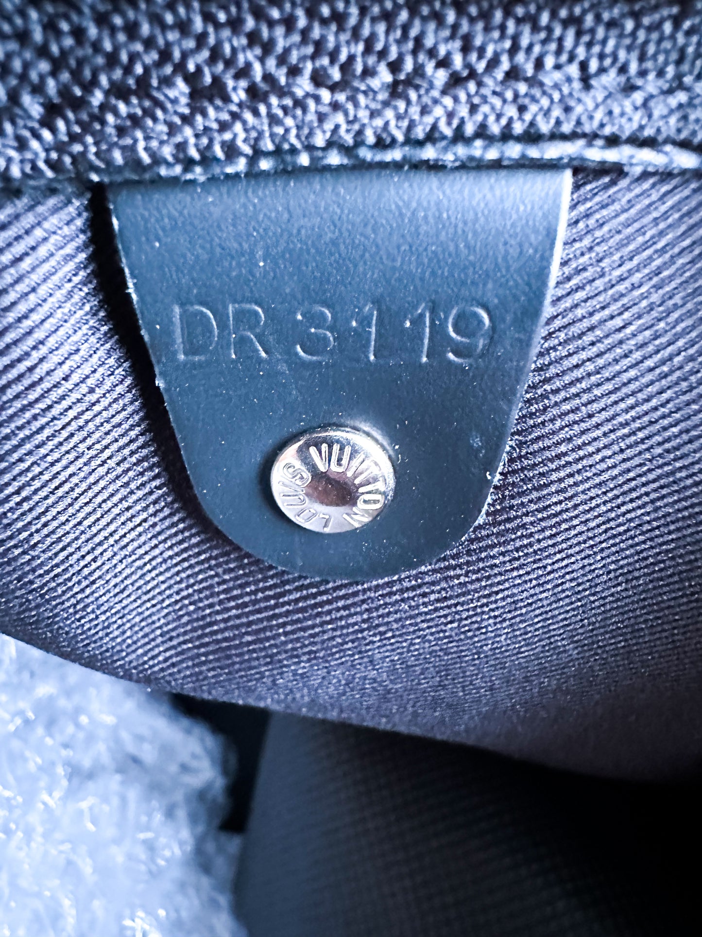 Louis Vuitton Damier Graphite Renaissance Map Keepall 50