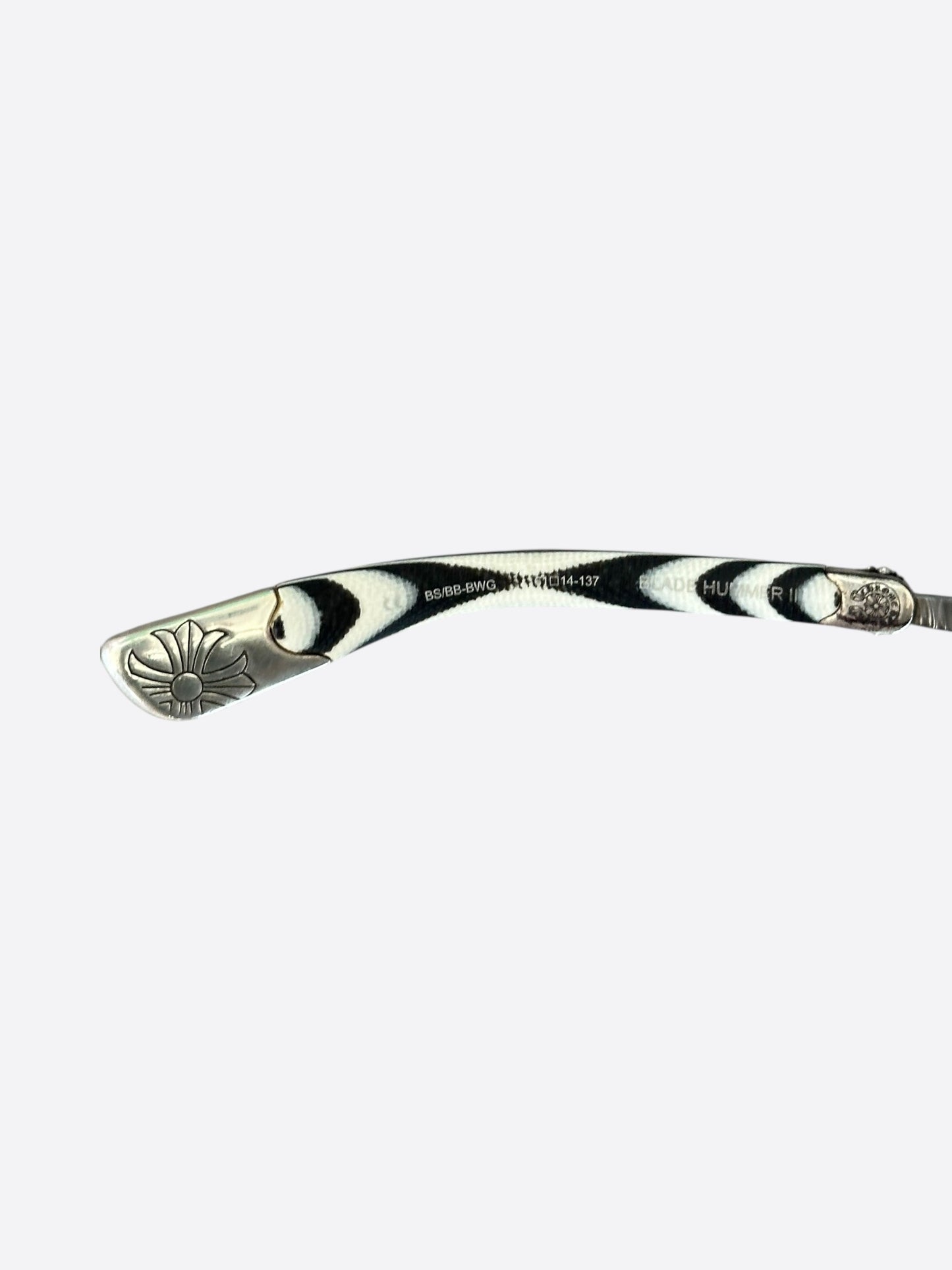 Chrome Hearts Zebra & Silver Blade Hummer Sunglasses