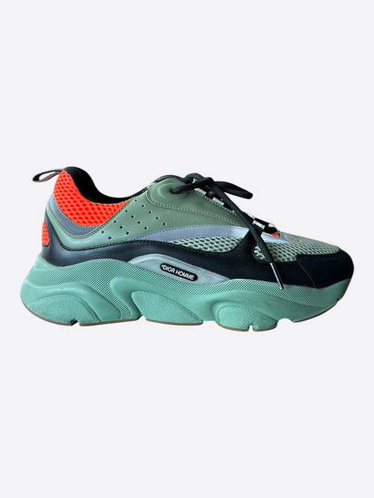 Dior Green & Orange B22 Sneakers