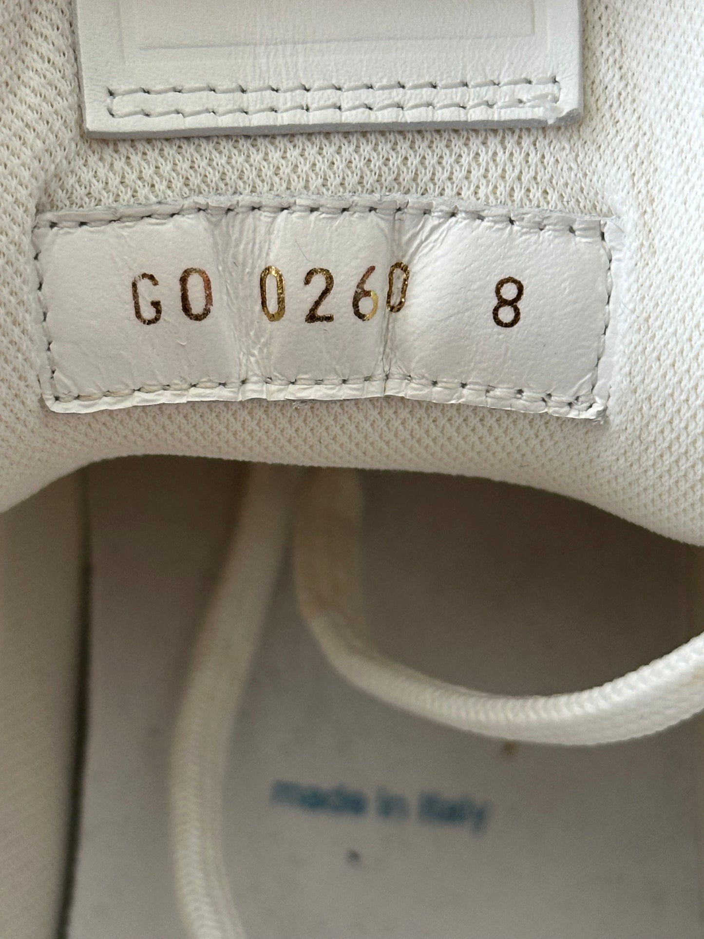 Louis Vuitton Swarovski Blue & White Monogram Hightop Trainers