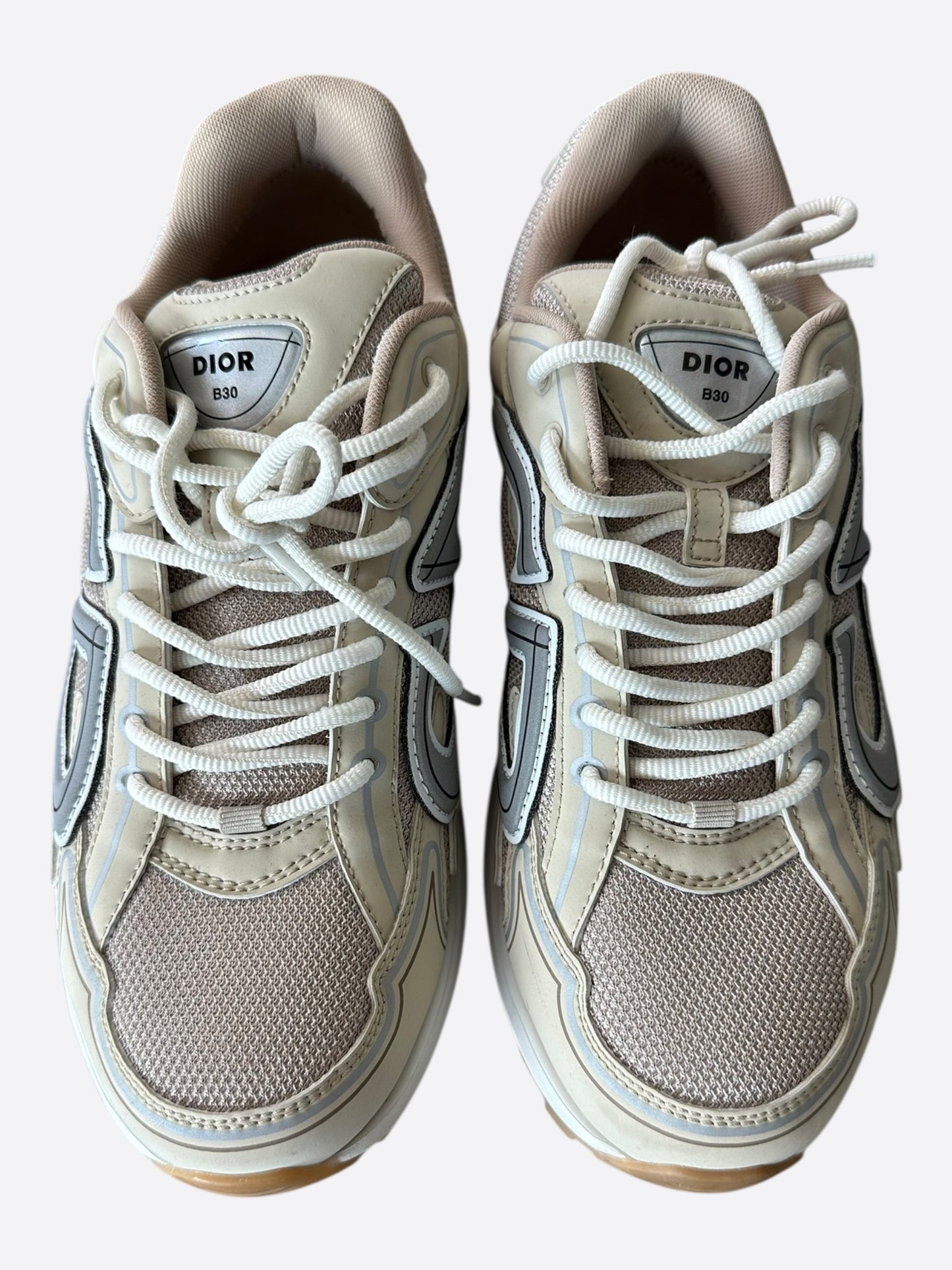 Dior Beige & White B30 Sneakers