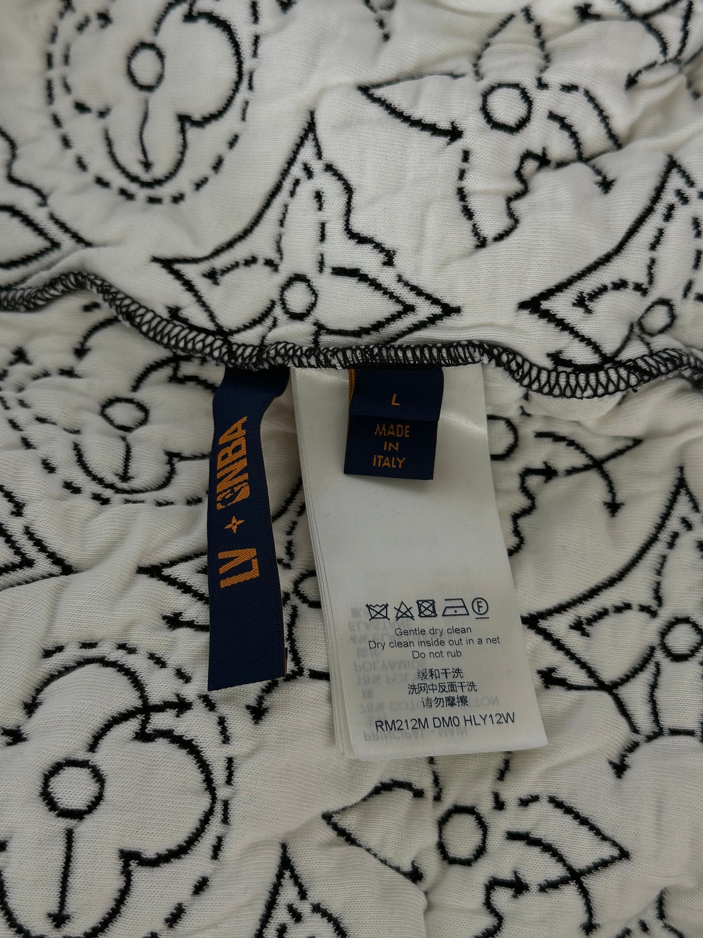 Louis Vuitton Black & White NBA Monogram Zip Up Hoodie