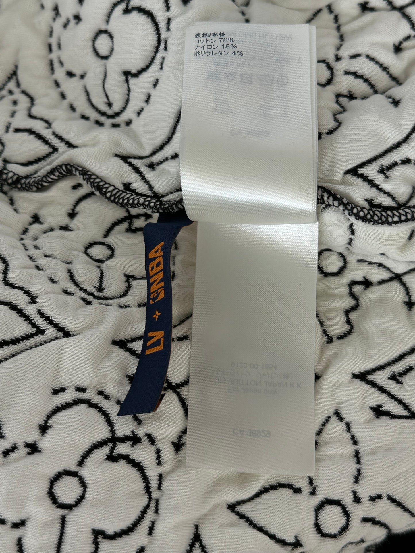 Louis Vuitton Black & White NBA Monogram Zip Up Hoodie