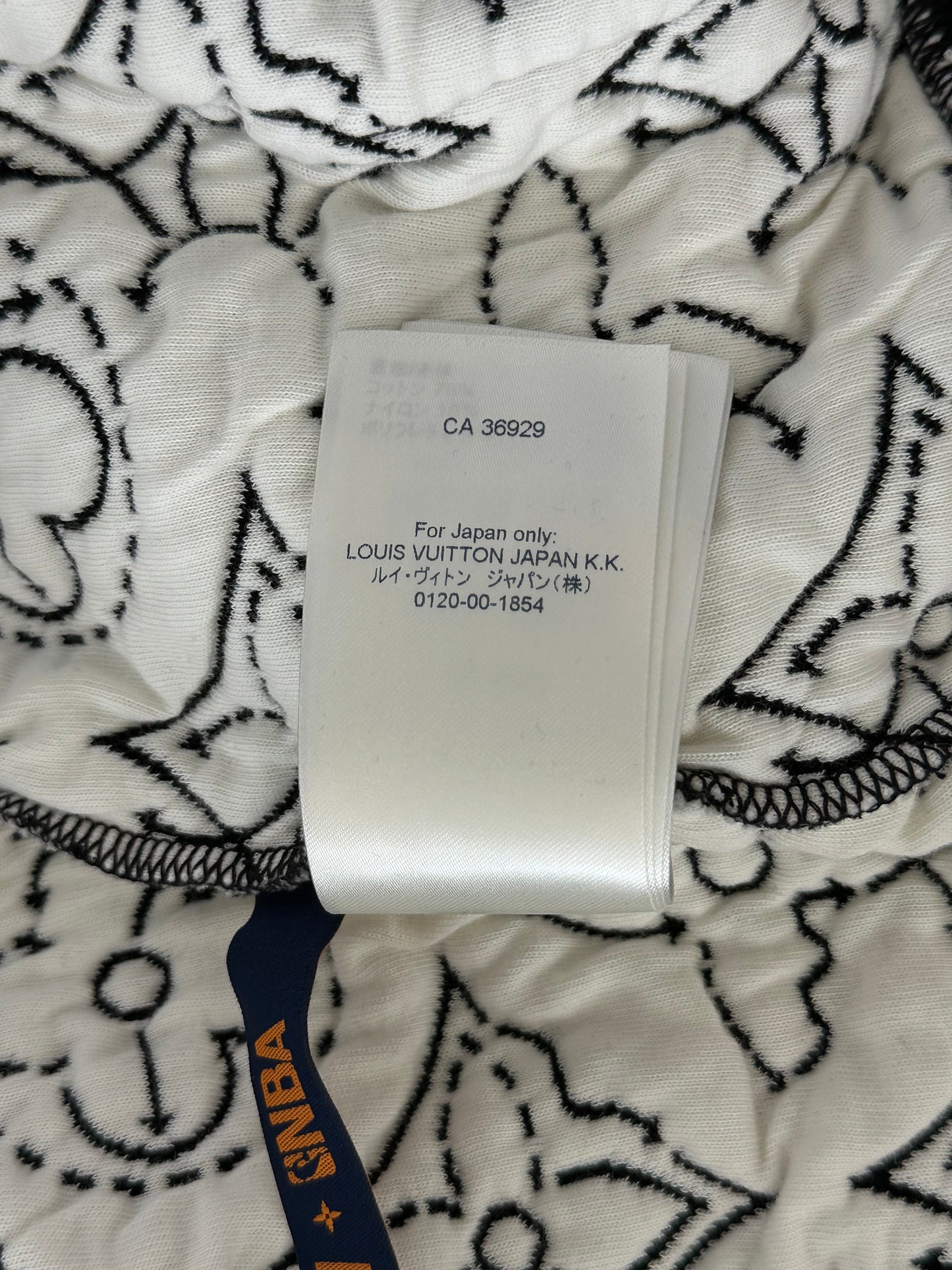 Louis Vuitton Black & White NBA Monogram Zip Up Hoodie