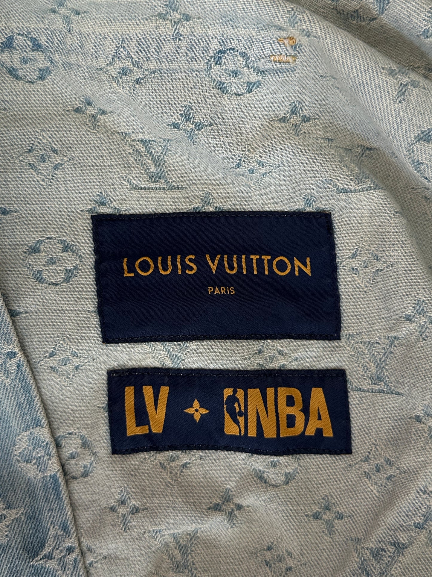 Louis Vuitton NBA Monogram Denim Zip Up Jacket
