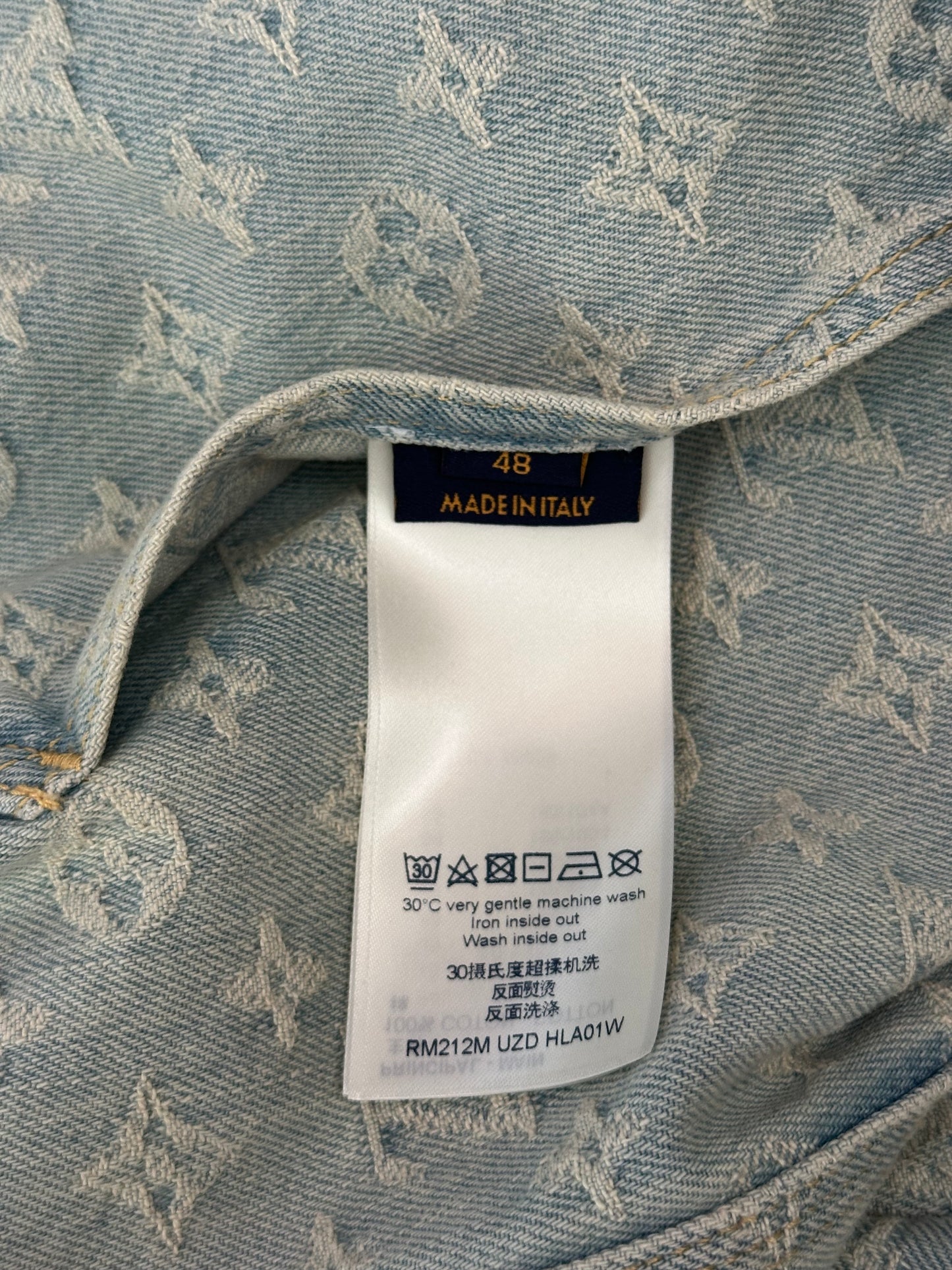 Louis Vuitton NBA Monogram Denim Zip Up Jacket