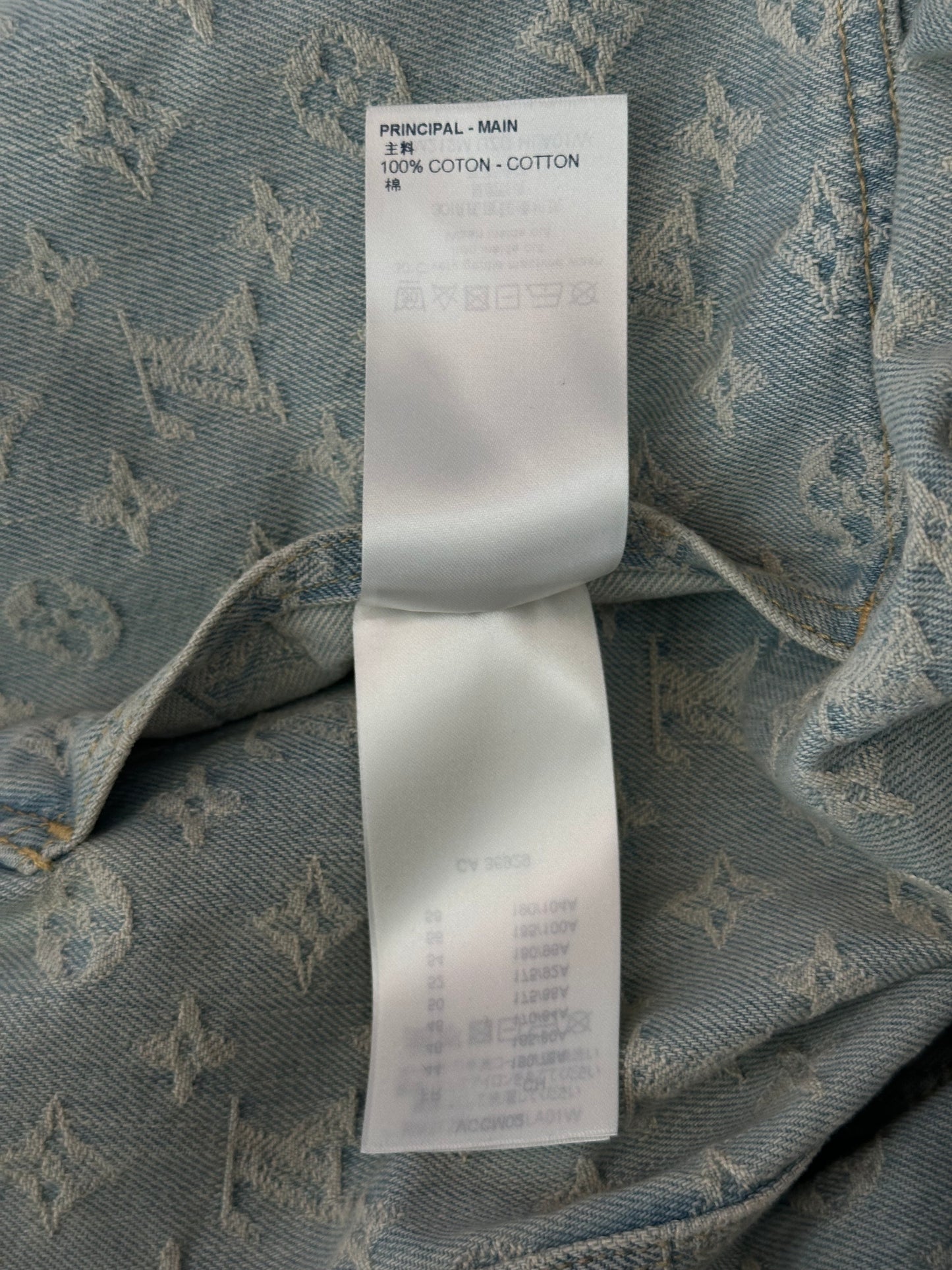 Louis Vuitton NBA Monogram Denim Zip Up Jacket