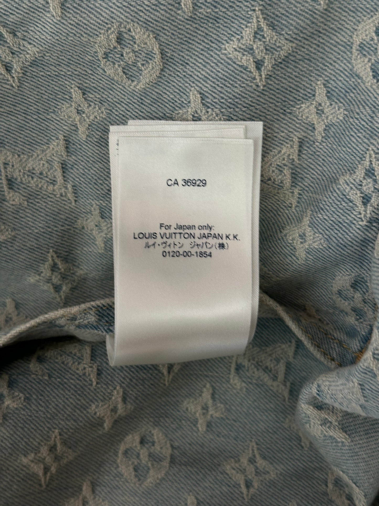 Louis Vuitton NBA Monogram Denim Zip Up Jacket