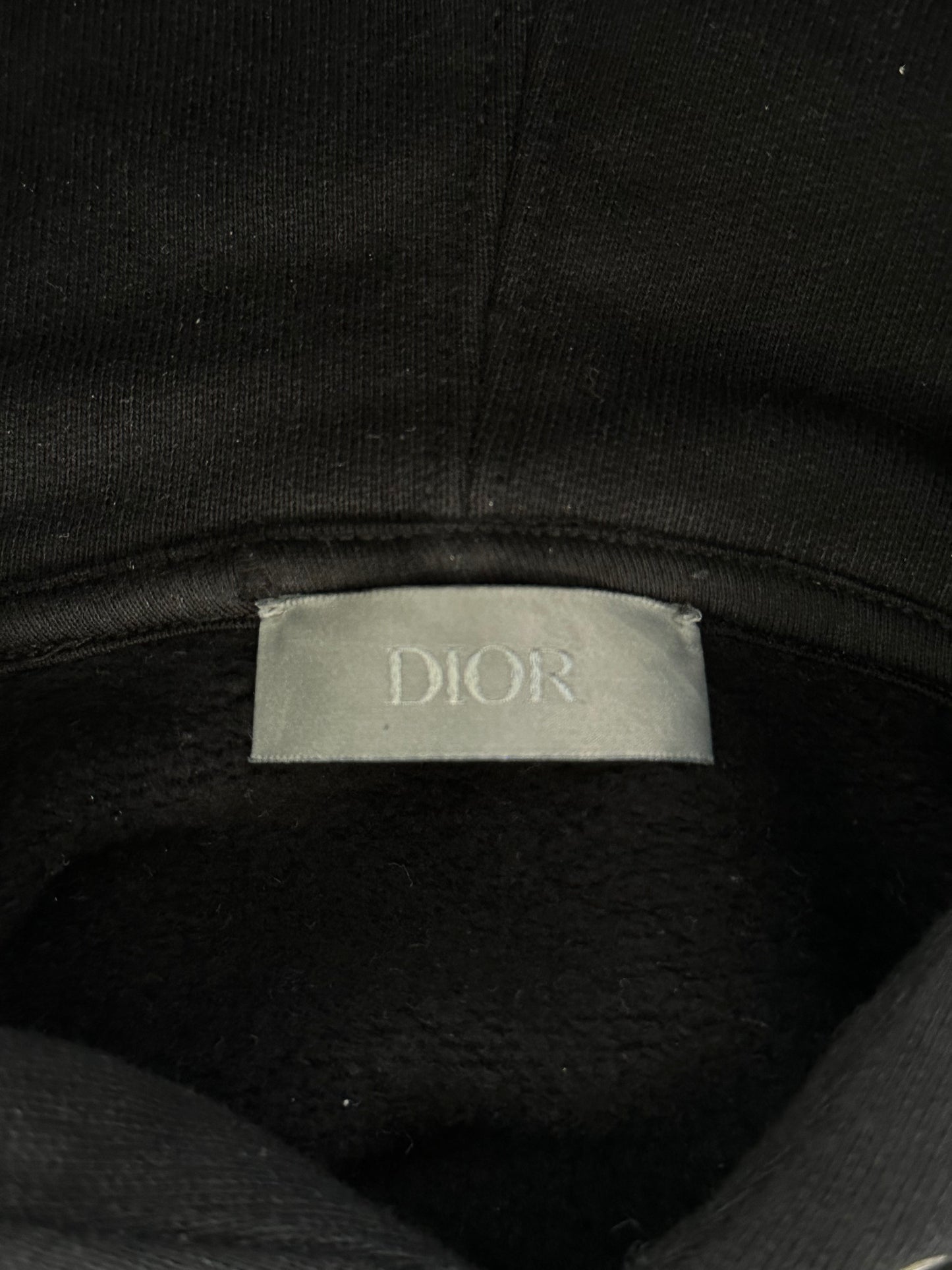 Dior Black CD Icon Embroidered Hoodie