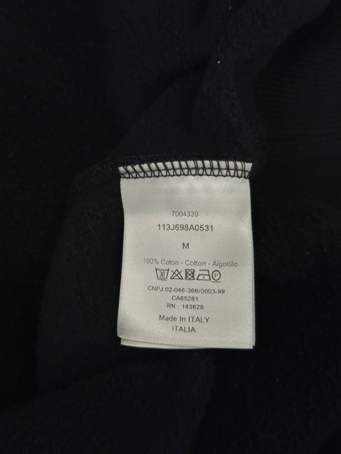 Dior Black CD Icon Embroidered Hoodie