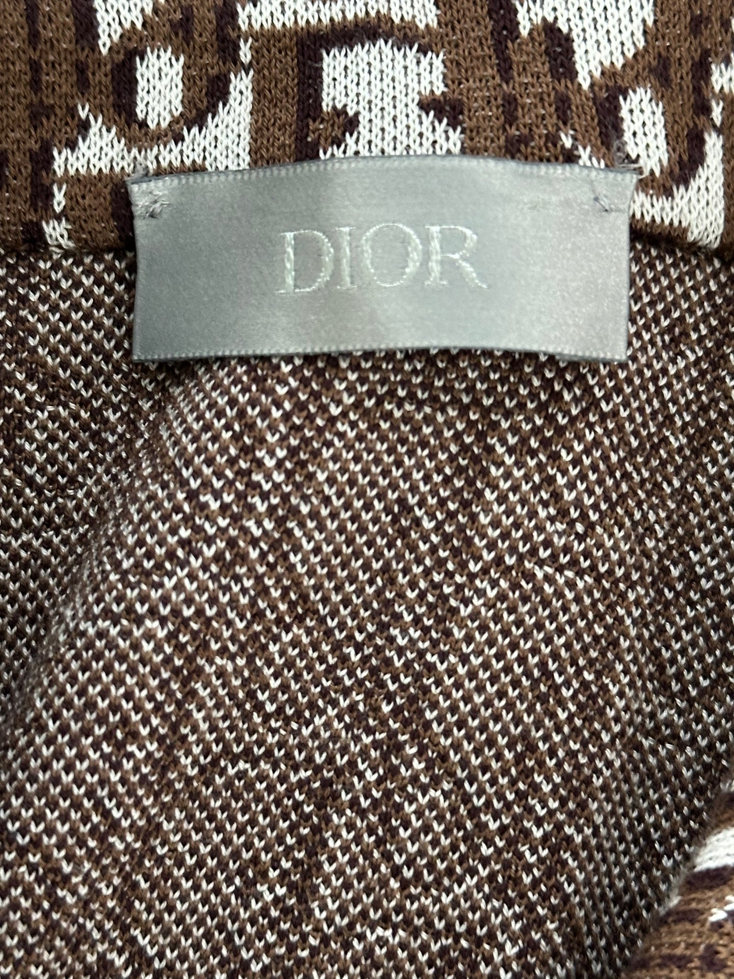 Dior Beige & Brown Oblique Button Up Shirt