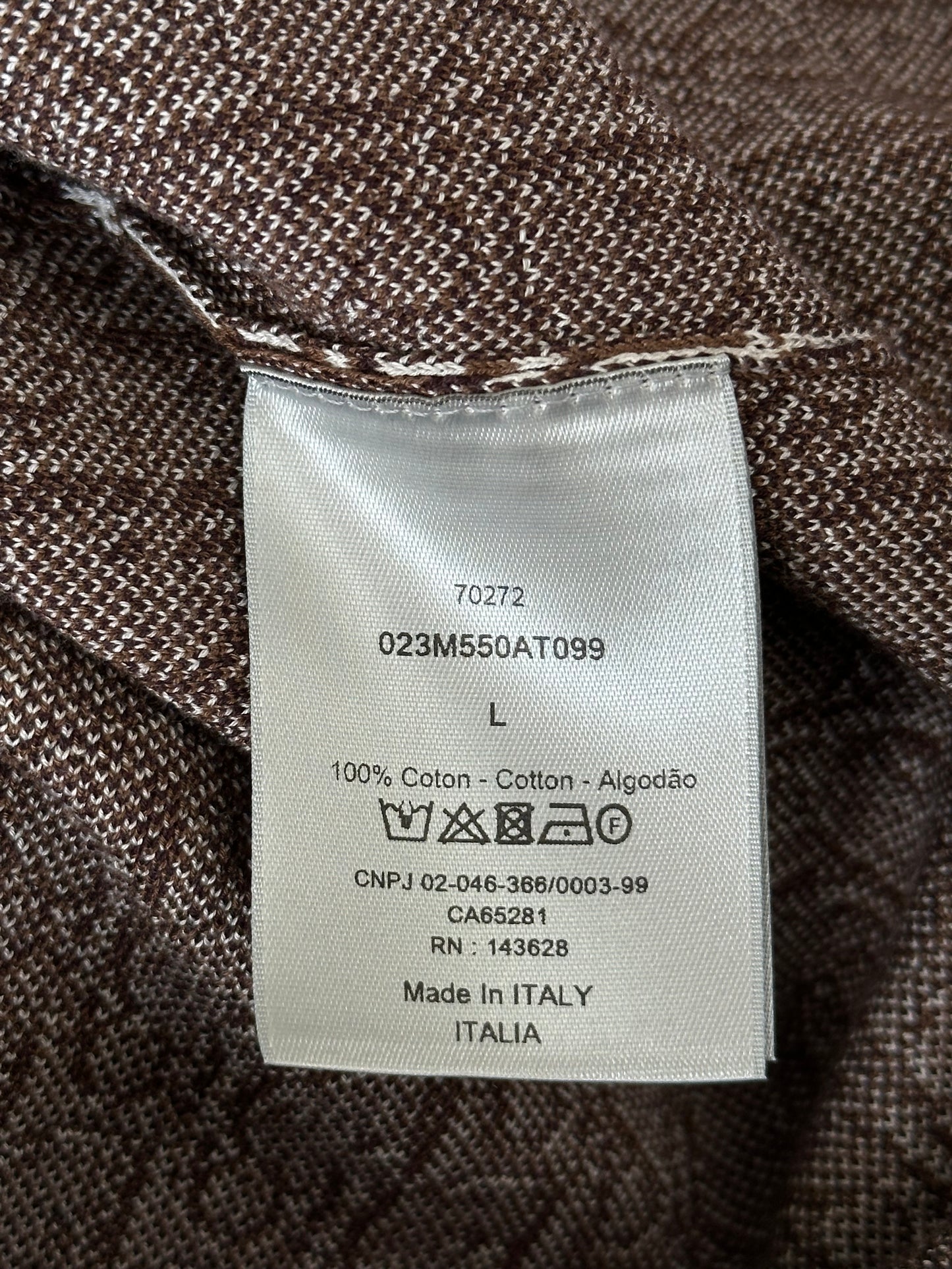 Dior Beige & Brown Oblique Button Up Shirt
