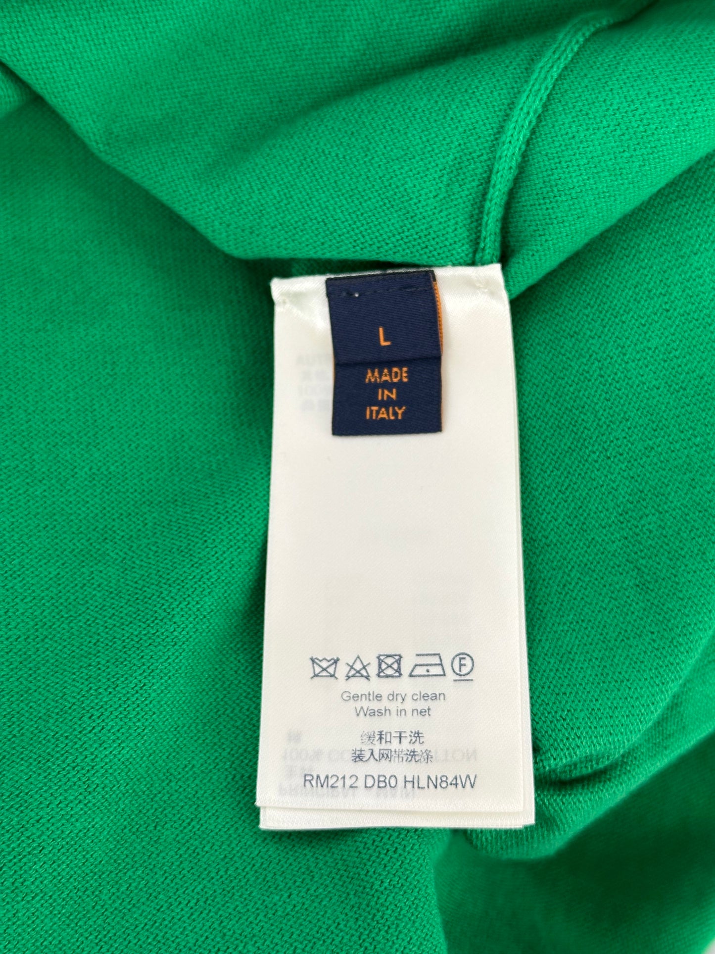 Louis Vuitton Green & White Everyday Logo Intarsia T-Shirt