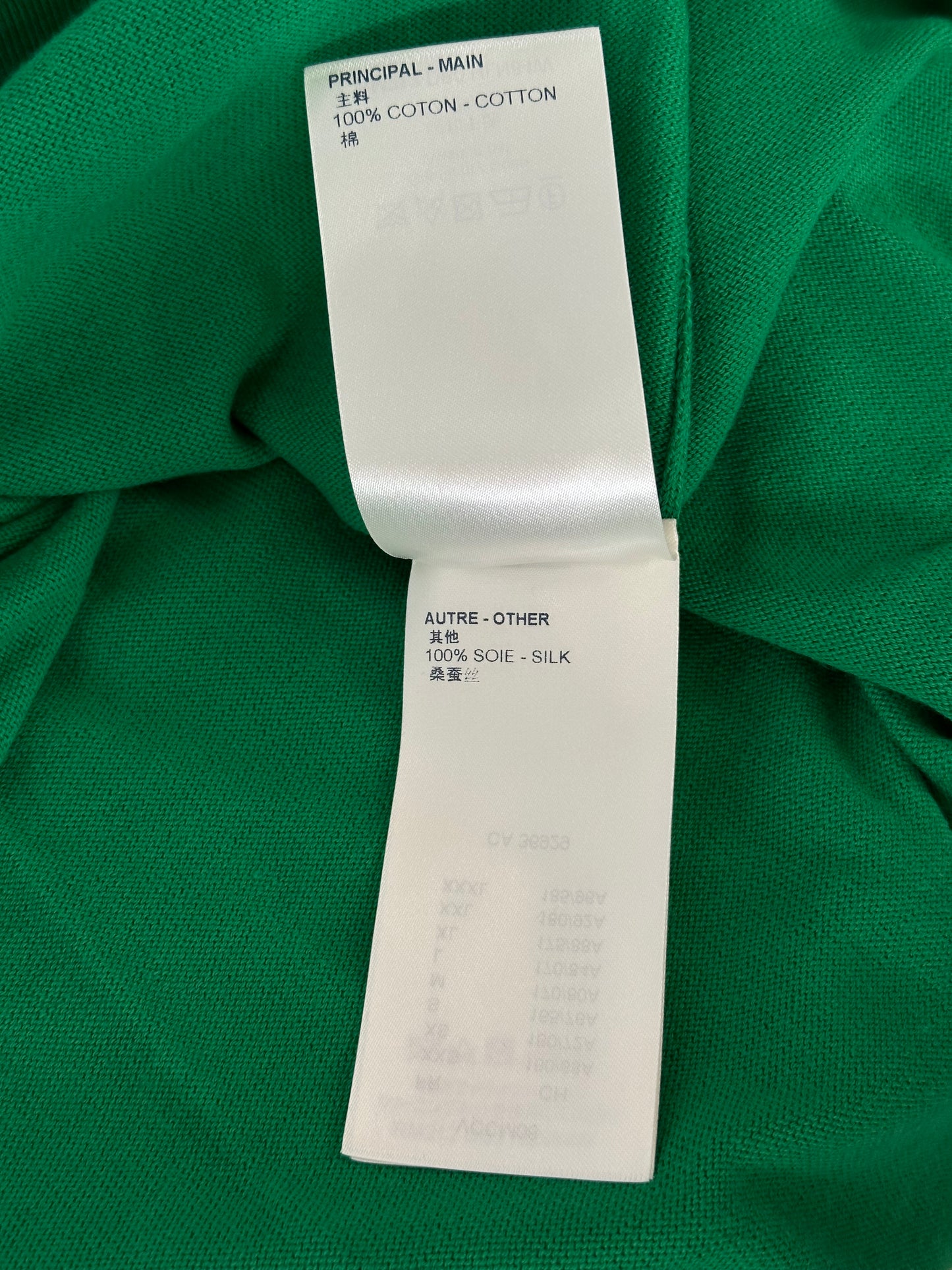 Louis Vuitton Green & White Everyday Logo Intarsia T-Shirt