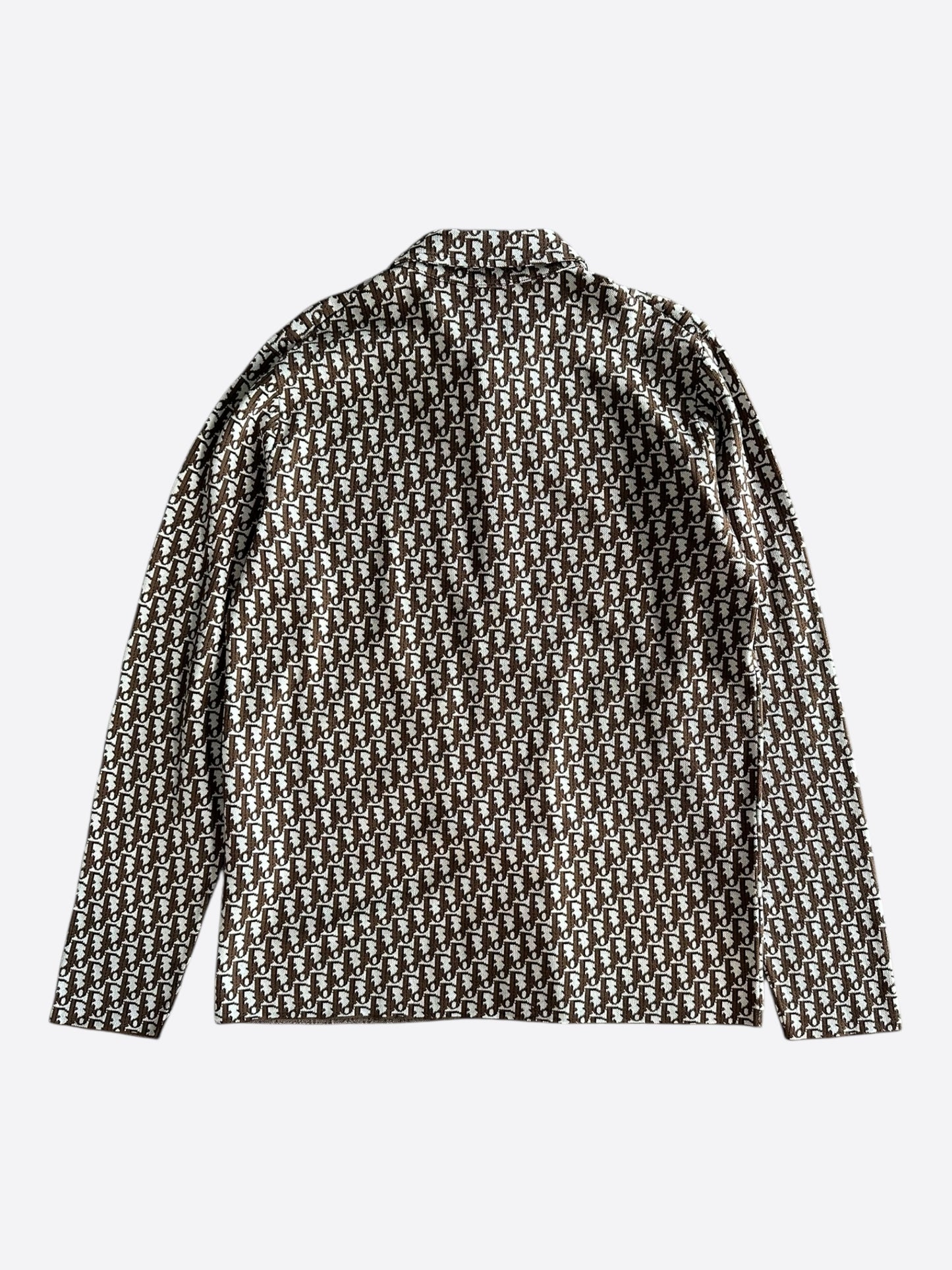 Dior Beige & Brown Oblique Button Up Shirt