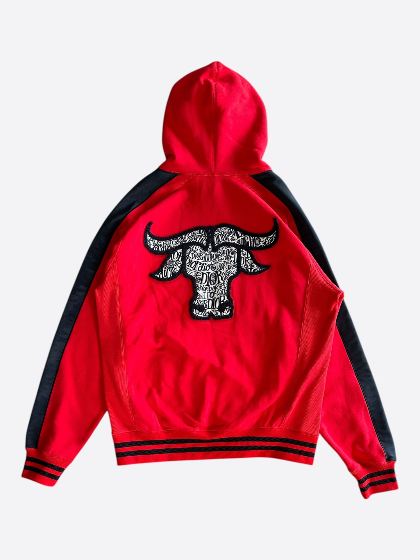 Dior Stussy Red & Black Ox Hoodie