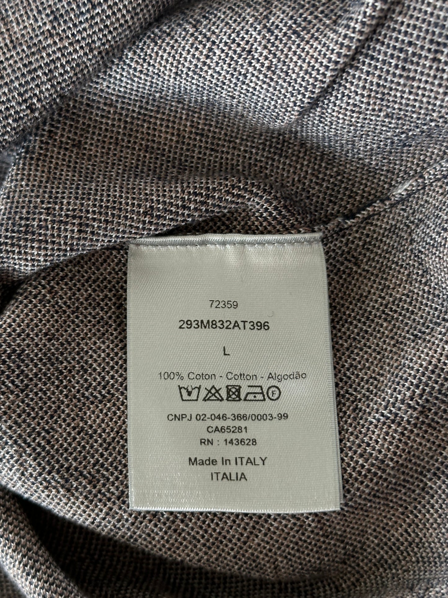 Dior Brown & Navy Oblique Polo T-Shirt