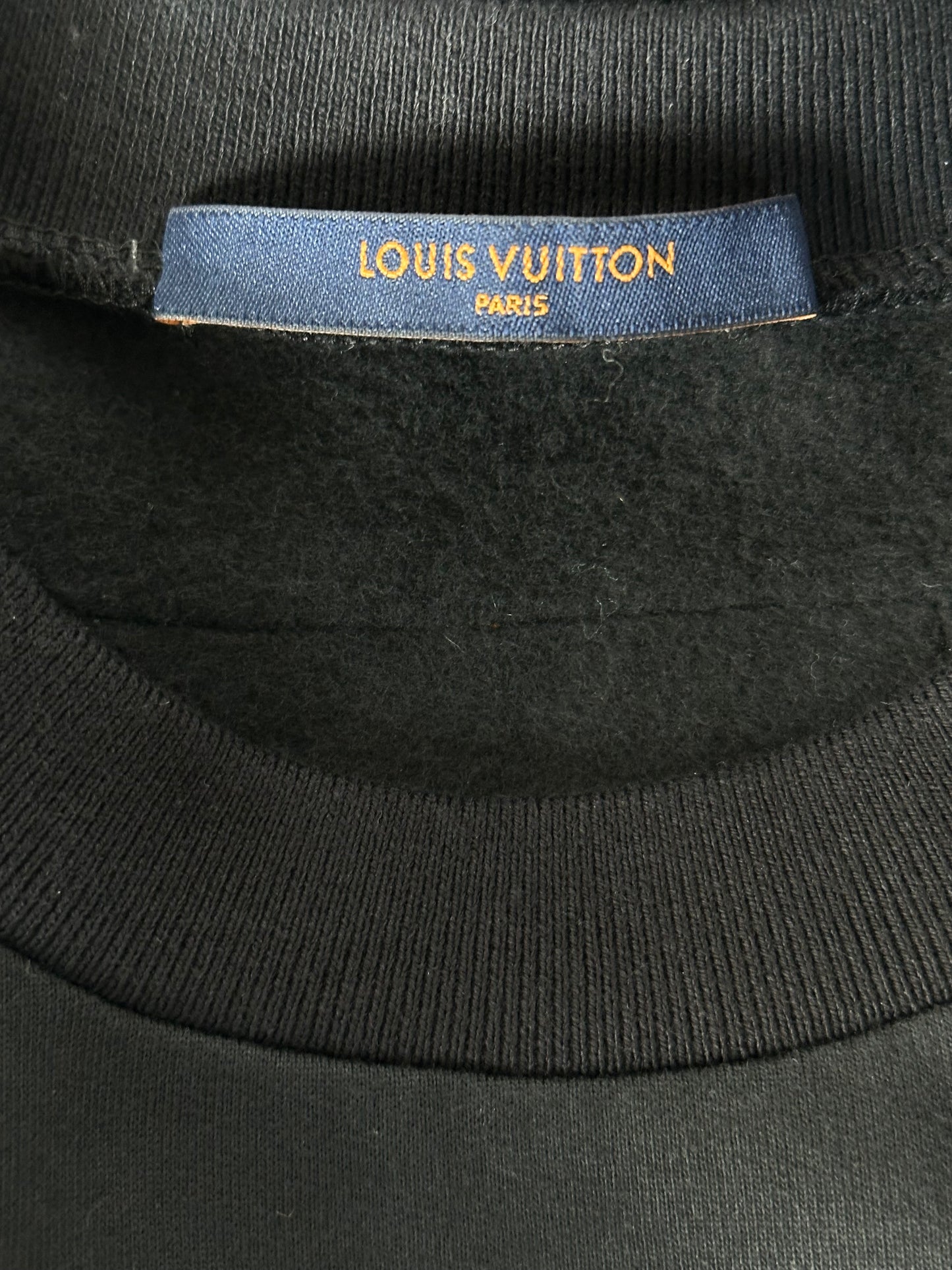Louis Vuitton Black & White LV Stitch Logo Sweater
