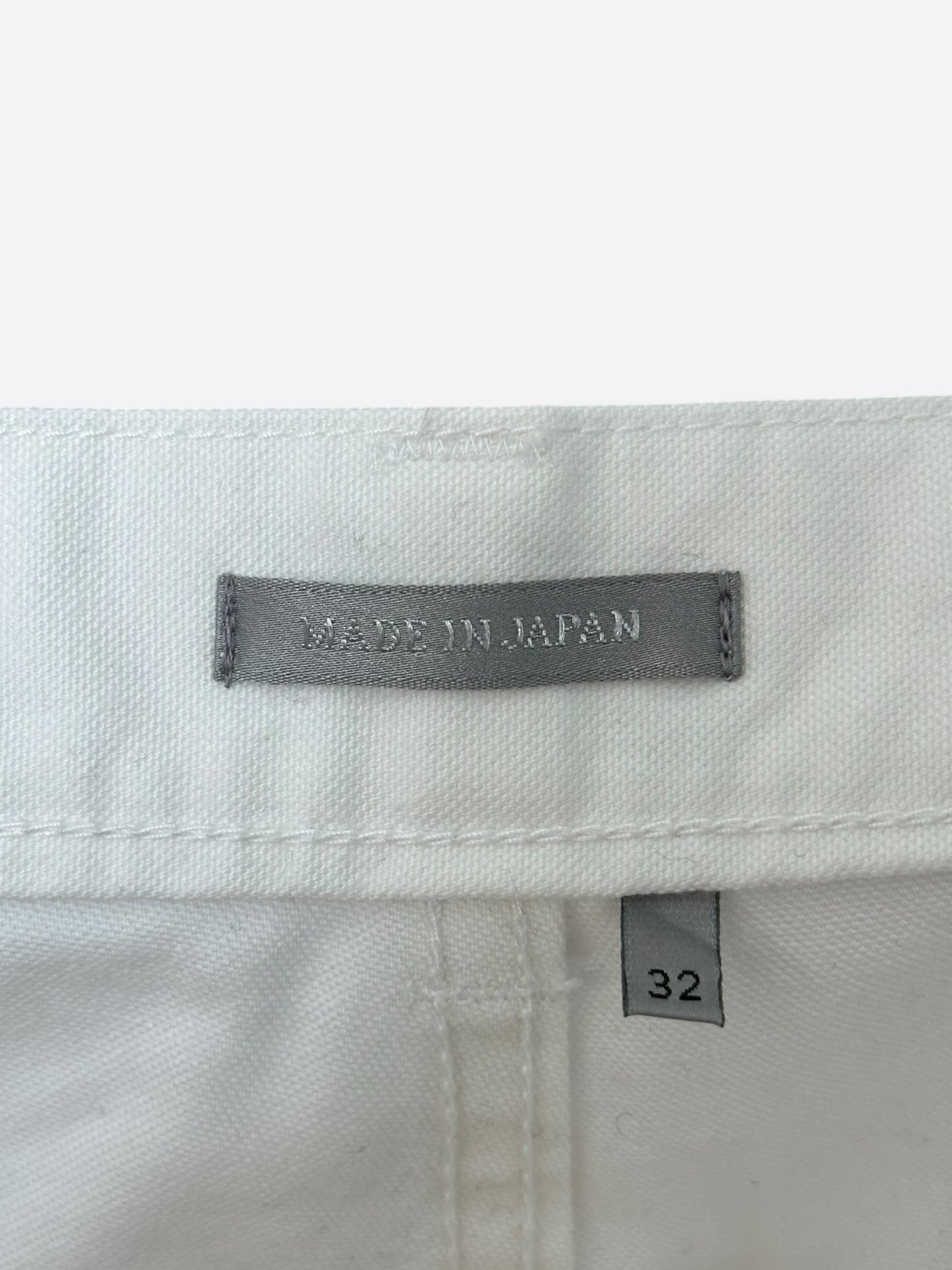 Dior White Paint Splatter Slim Jeans