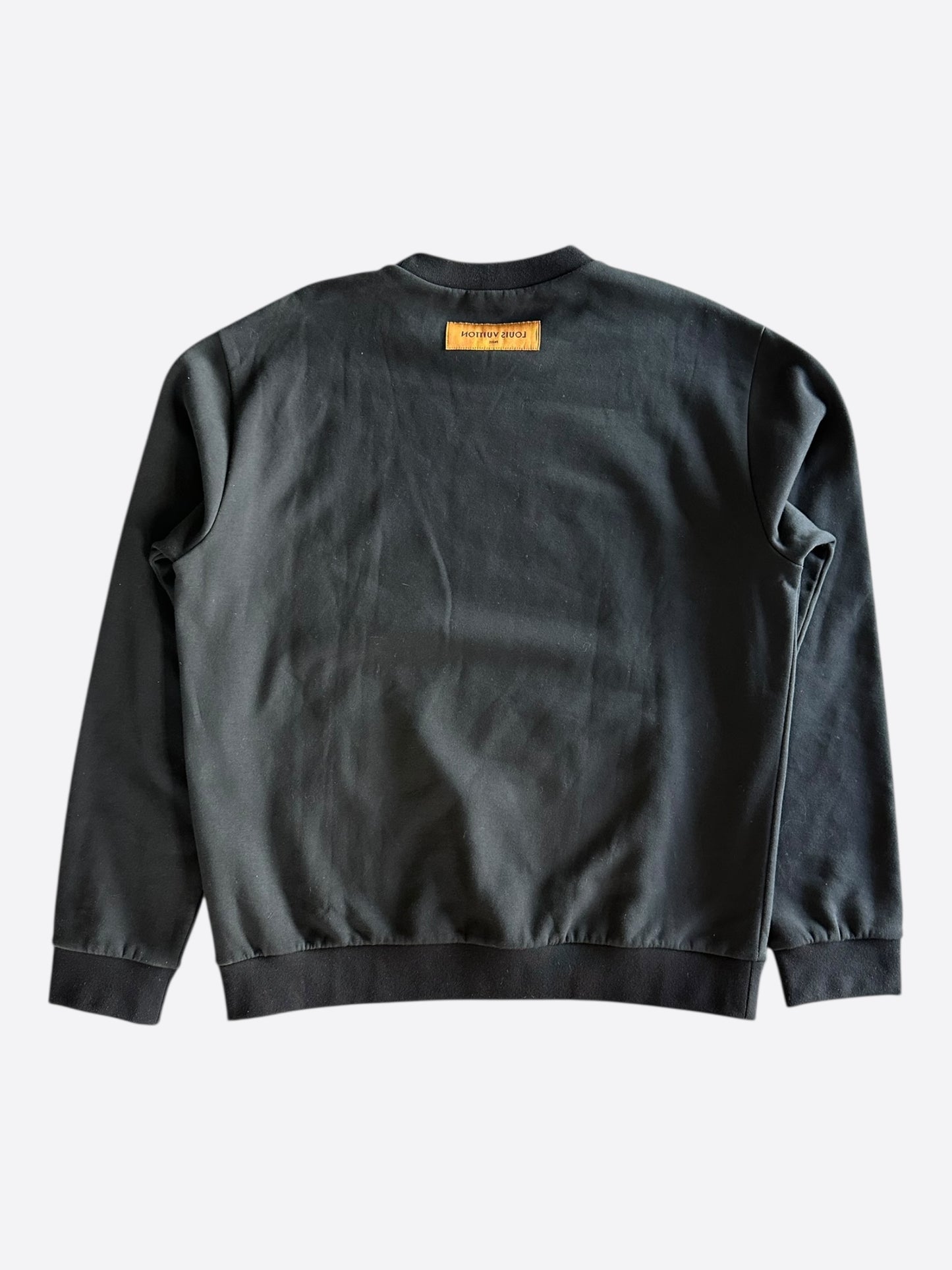 Louis Vuitton Black & White LV Stitch Logo Sweater