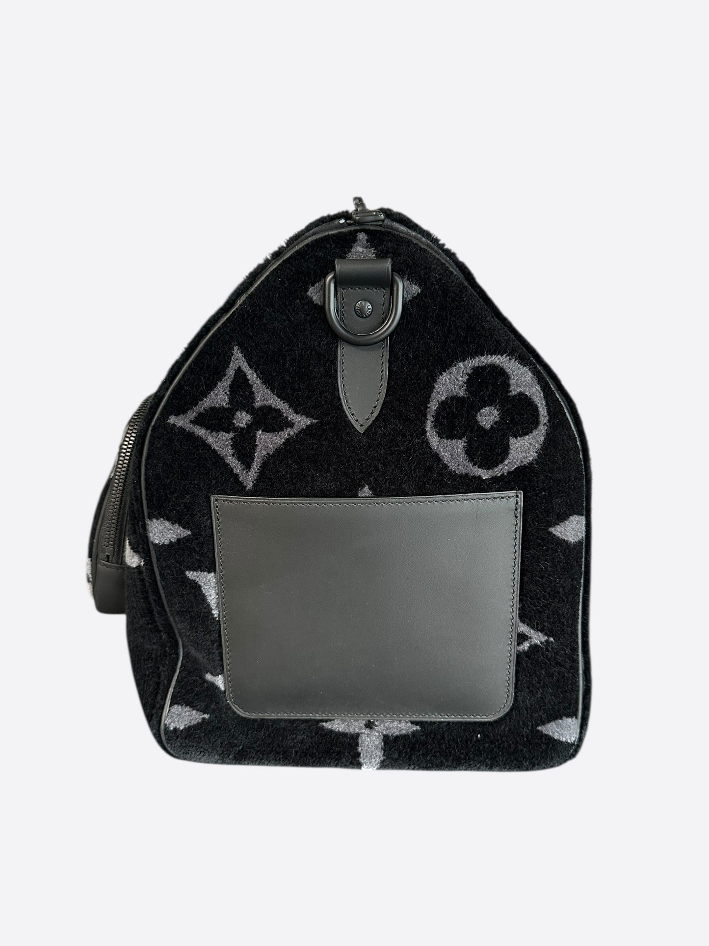 Louis Vuitton Black Monogram Tuffetage Keepall