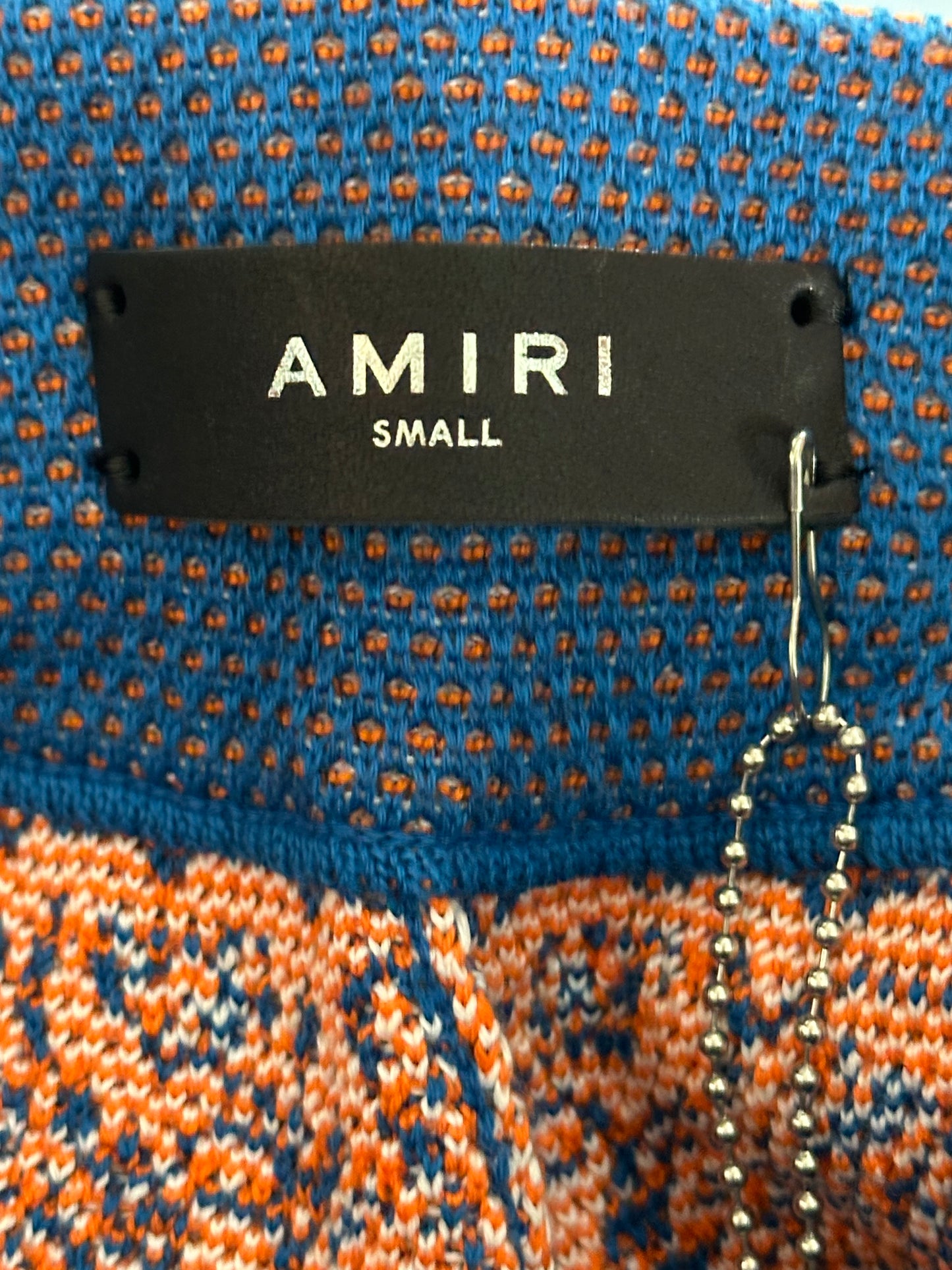 Amiri New York Exclusive Blue & Orange Bandana Basketball MA Logo Shorts
