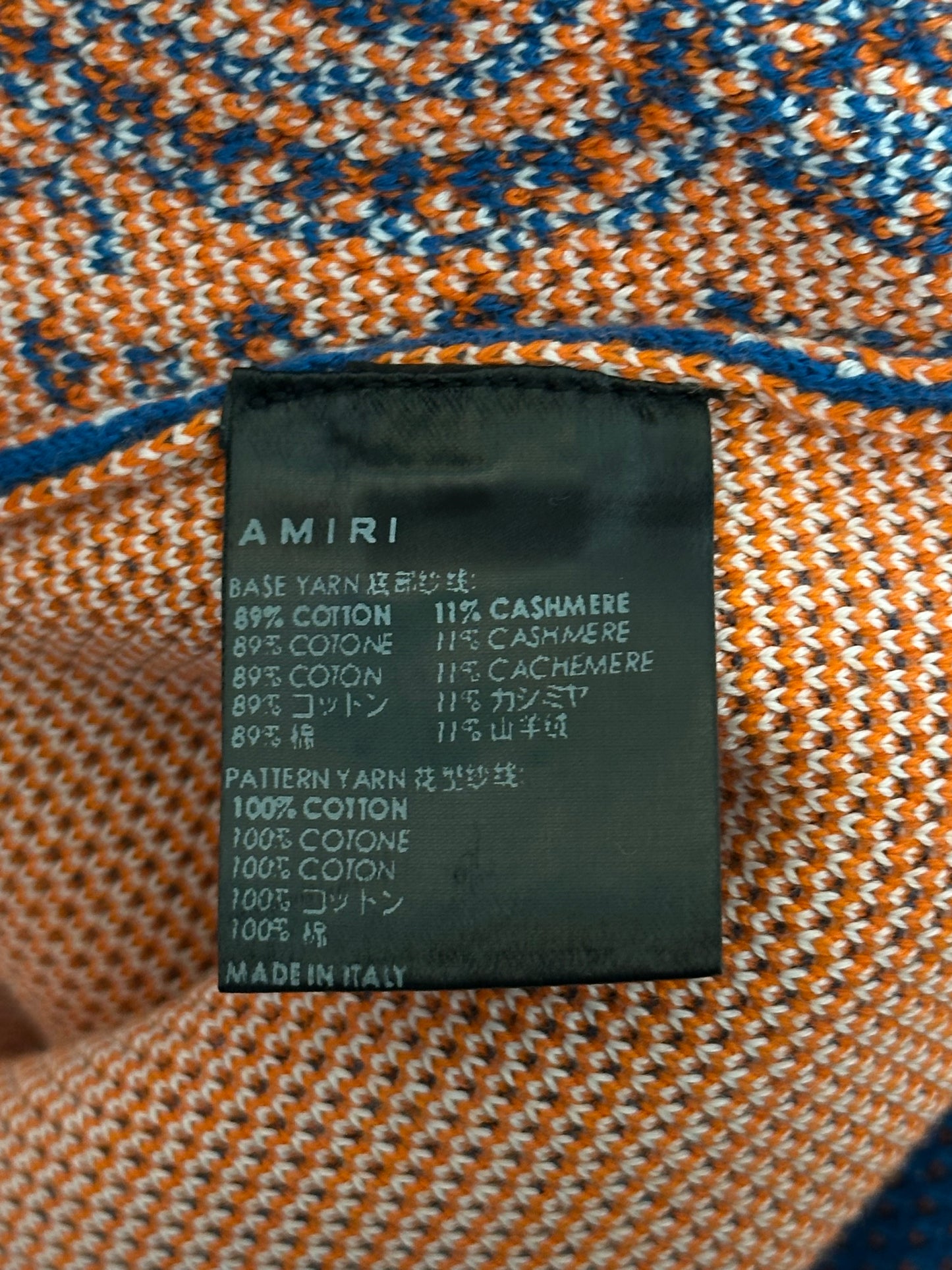 Amiri New York Exclusive Blue & Orange Bandana Basketball MA Logo Shorts