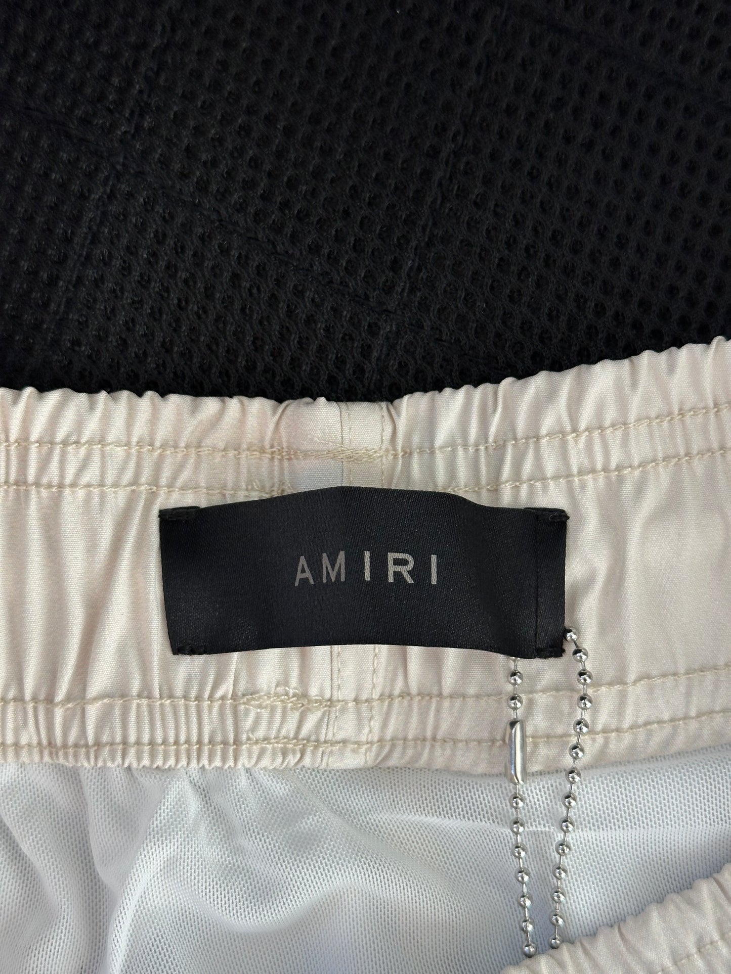 Amiri White & Multicolor Fortune Logo Swimshorts