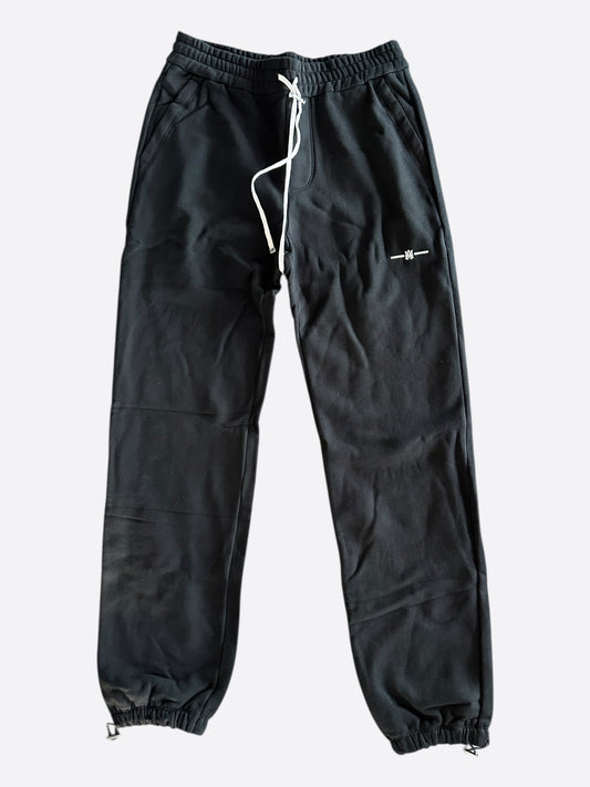 Amiri Black & White Micro MA Bar Logo Sweatpants